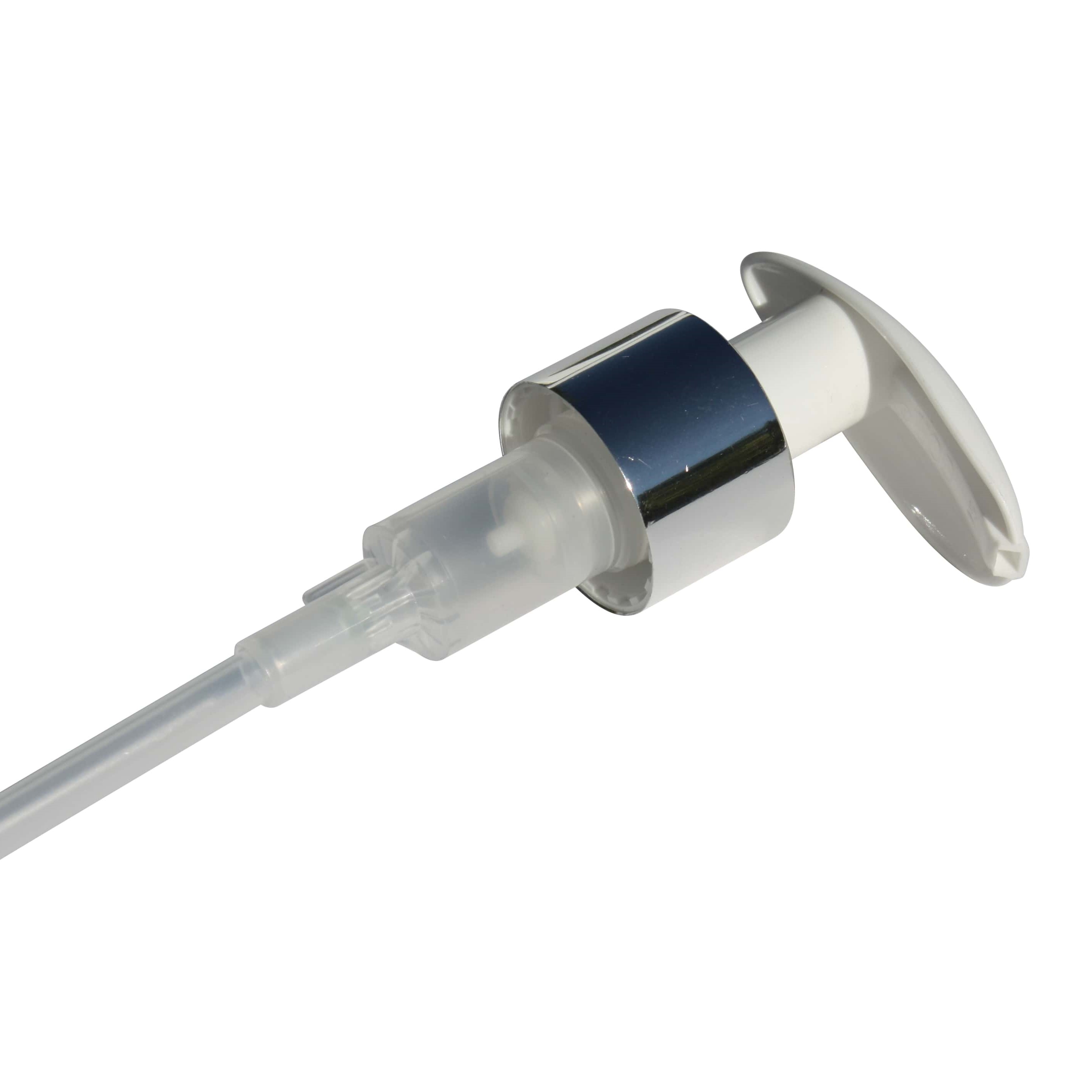 Screw cap with dispenser pump, PP plastic, white, for opening: GPI 24/410 Screw cap with dispenser pump, PP plastic, white, for opening: GPI 24/410