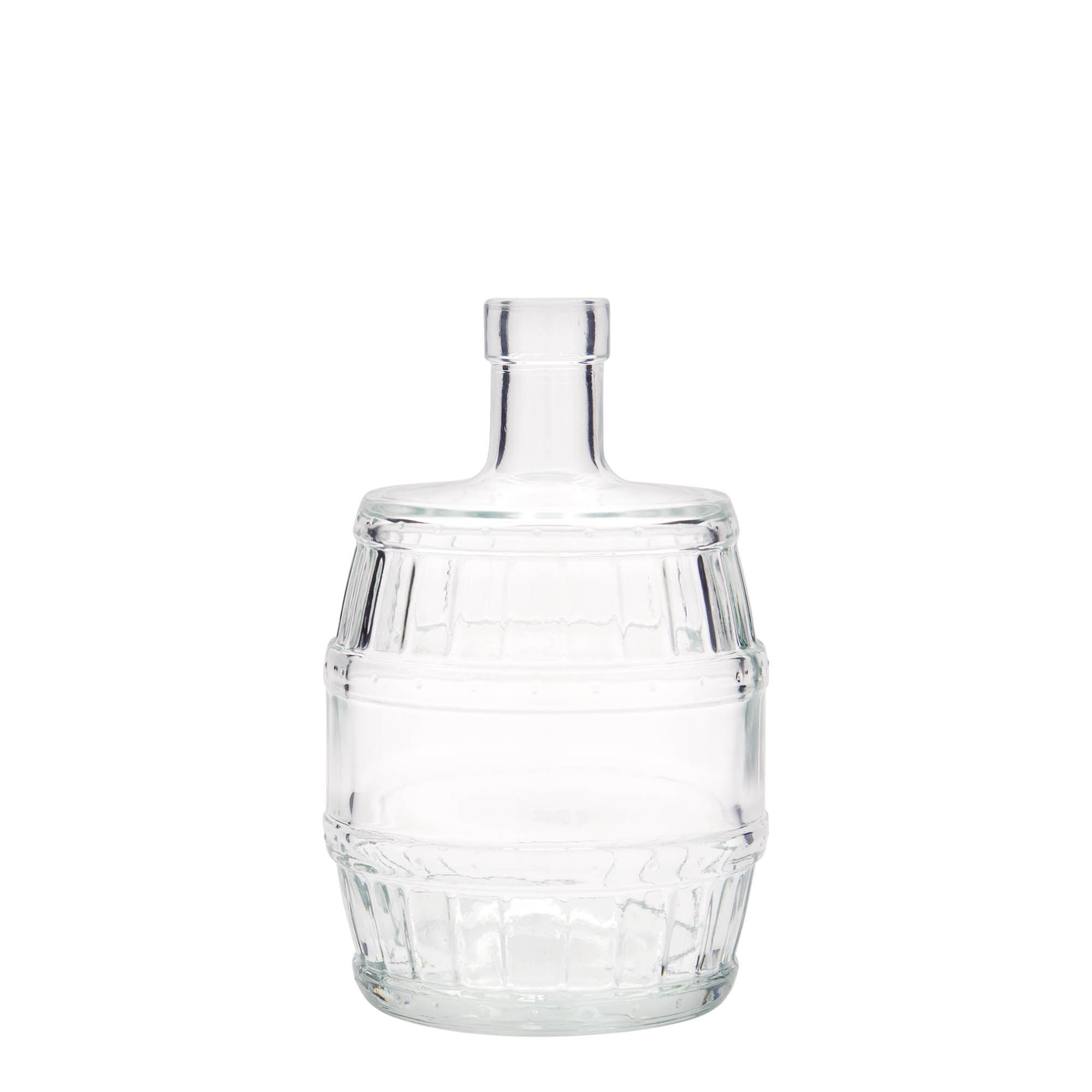 500 ml glass bottle 'barrel', opening: cork 500 ml glass bottle 'barrel', opening: cork