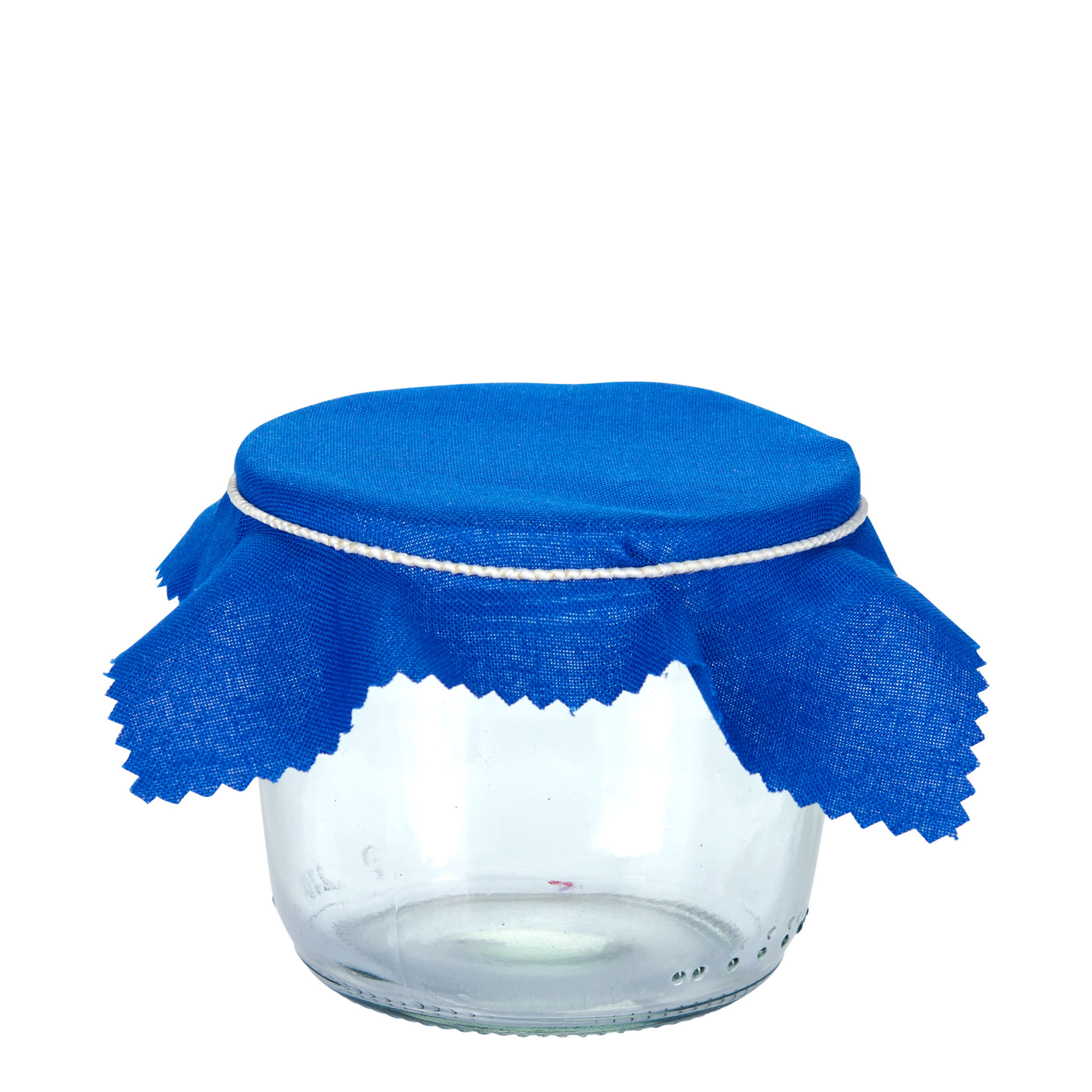 Fabric jar cover 12x12, square, textile, dark blue, for opening: TO38-TO53