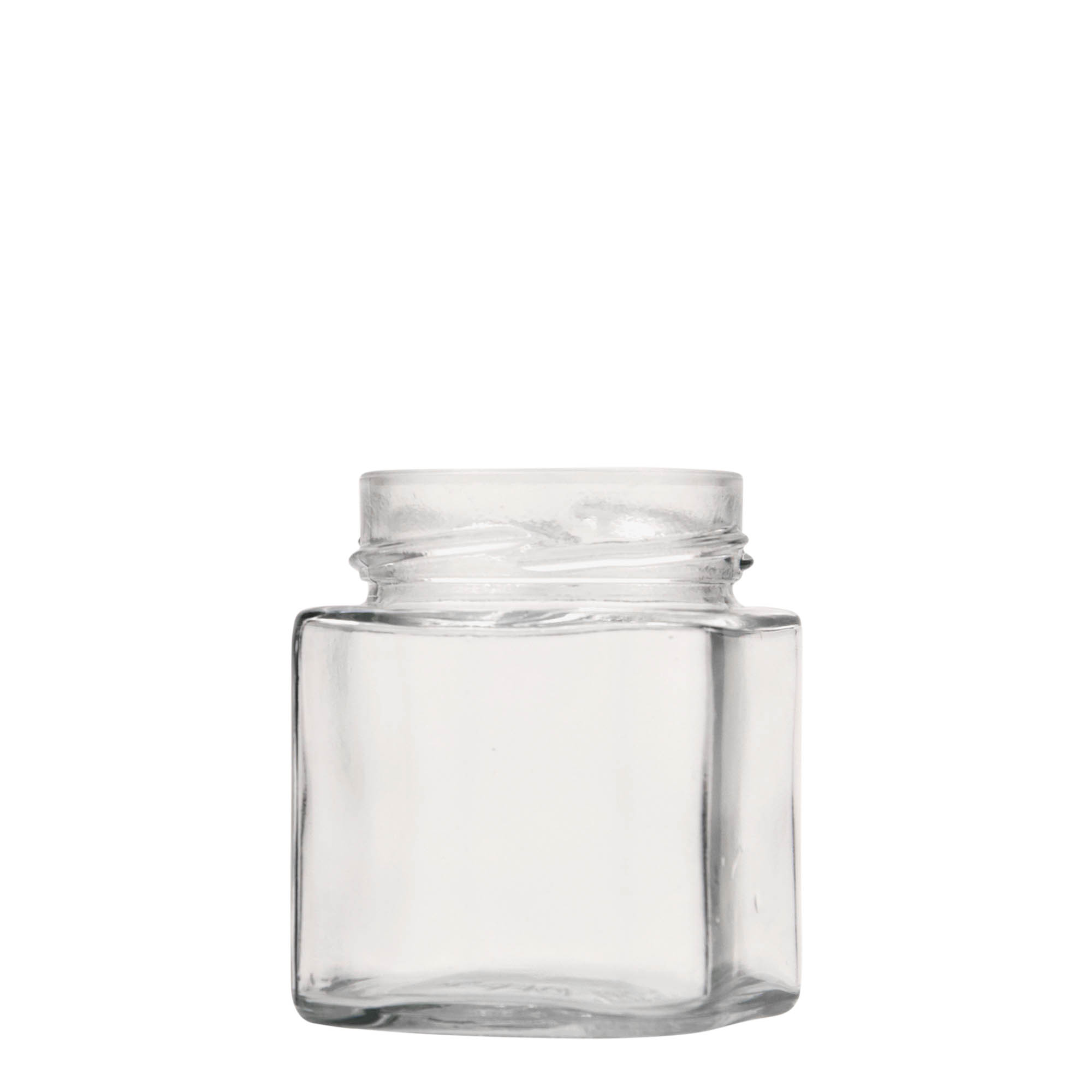 212 ml square glass 'Ikarus', opening: Deep-Twist-Off (DTO 63)