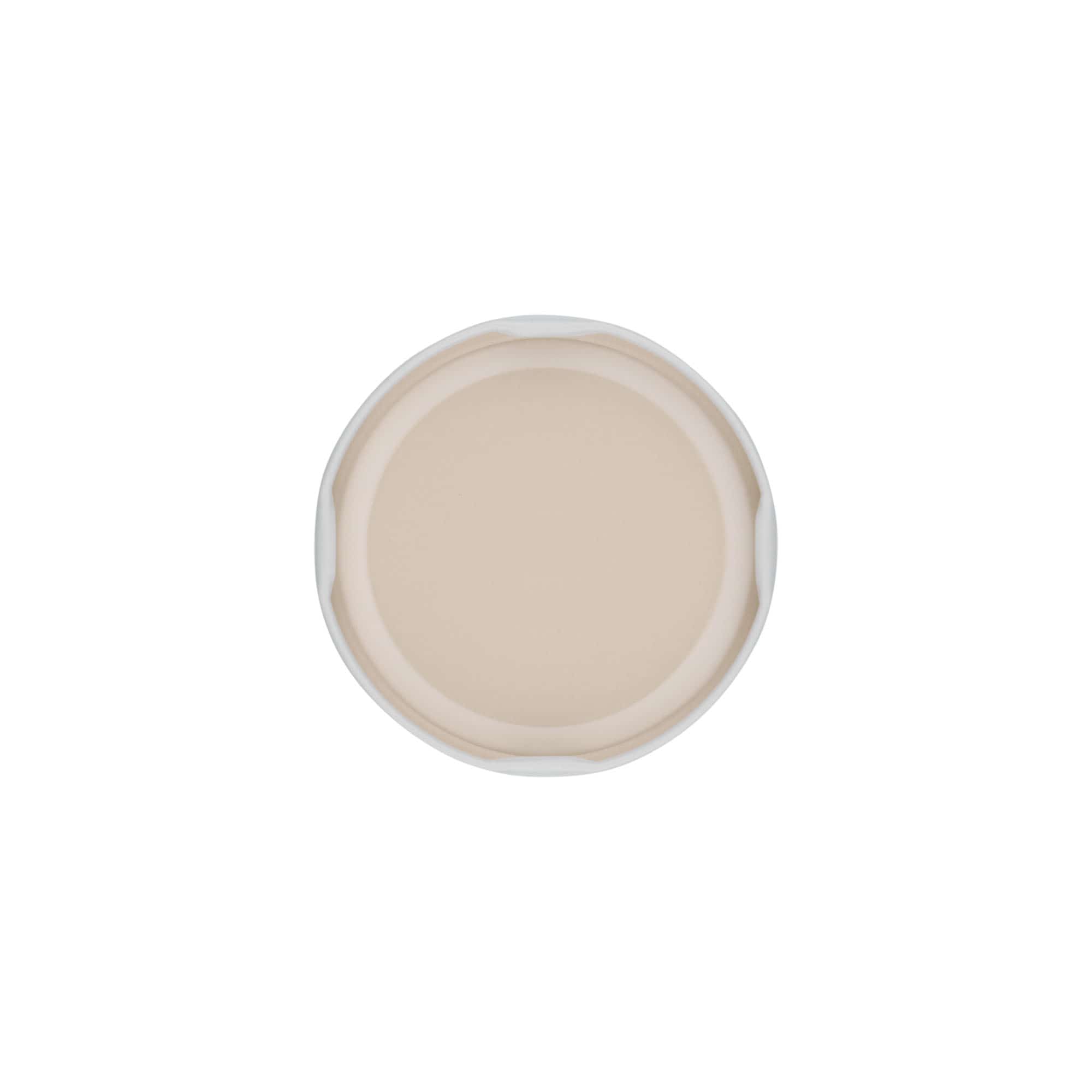 Twist-off lid, tinplate, white, for opening: TO 66