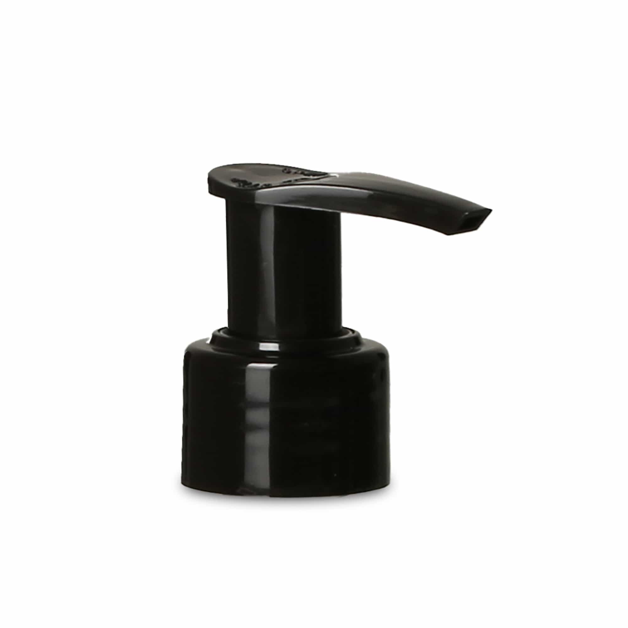 Screw cap dispenser pump, PP plastic, black, for opening: PP 28