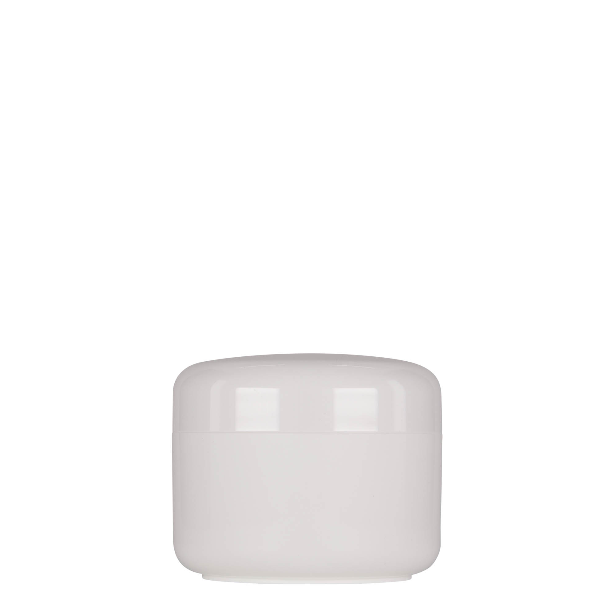 200 ml plastic jar 'Bianca', PP, white, opening: screw cap 200 ml plastic jar 'Bianca', PP, white, opening: screw cap