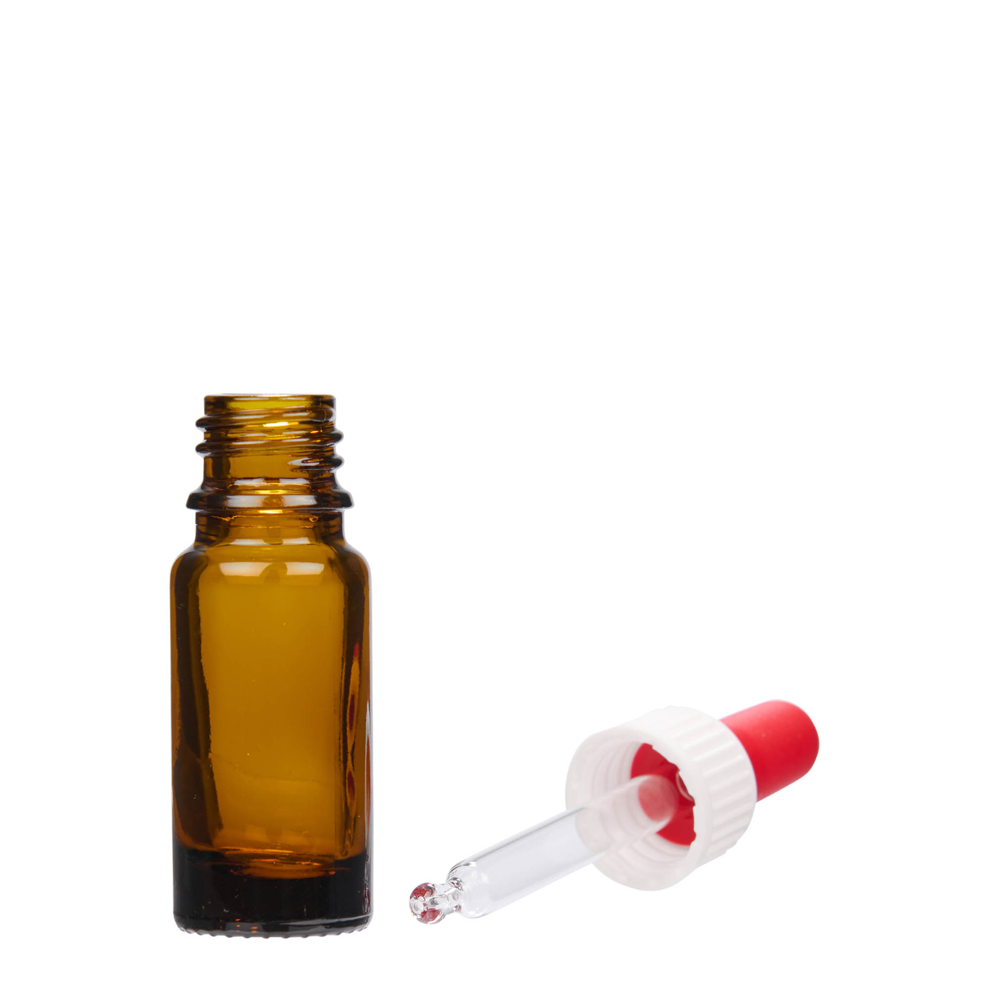 10 ml pipette bottle medicine, glass, brown, opening: DIN 18 10 ml pipette bottle medicine, glass, brown, opening: DIN 18