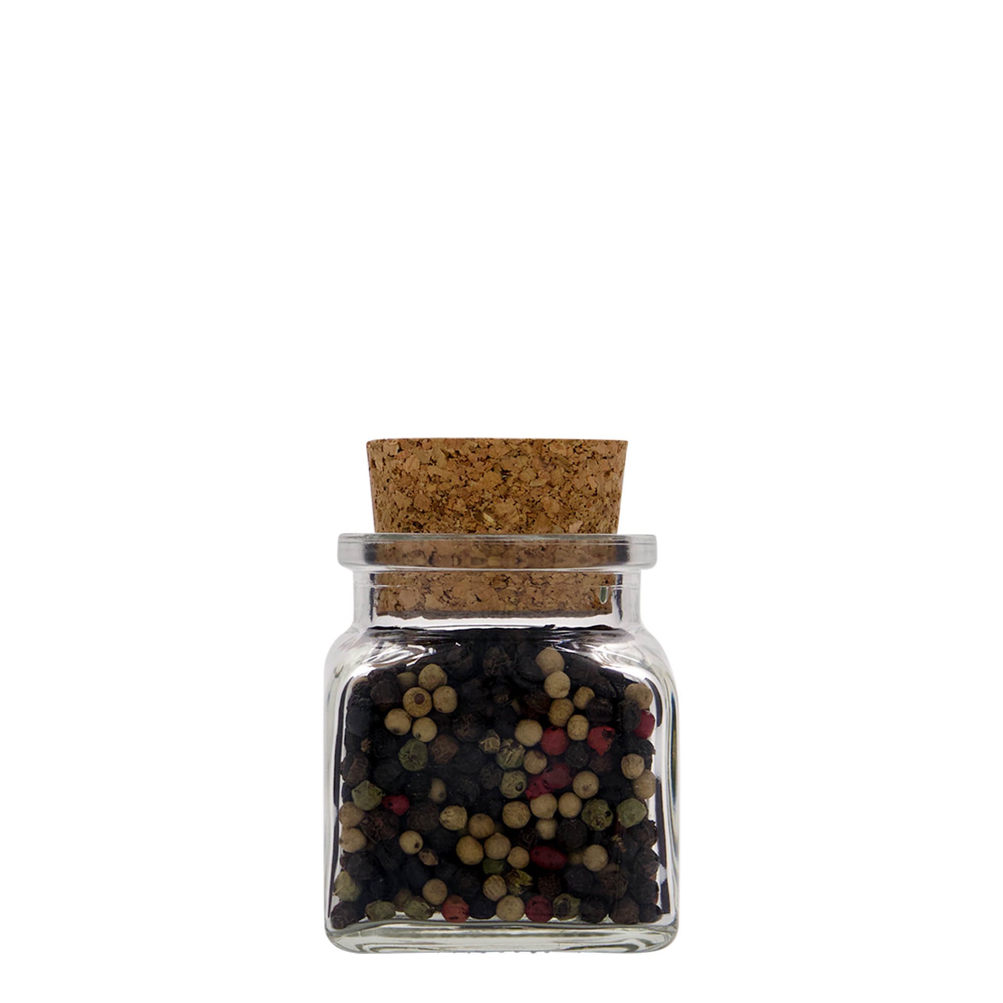 120 ml cork glass, square, opening: cork 120 ml cork glass, square, opening: cork