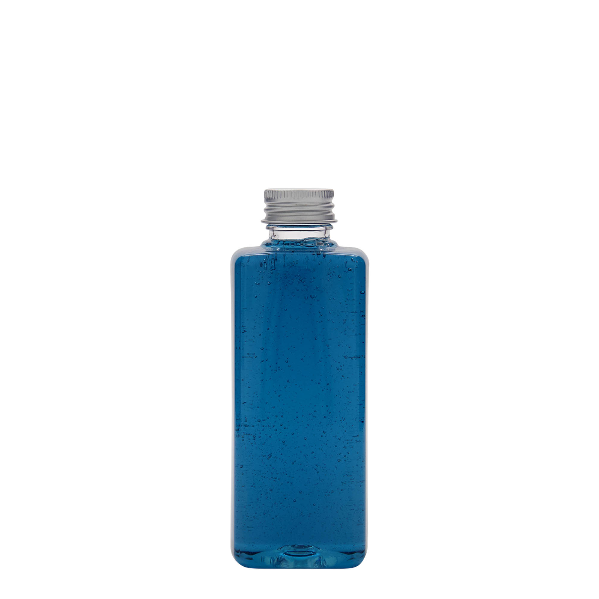 200 ml PET bottle 'Karl', square, plastic, neck: 24/410