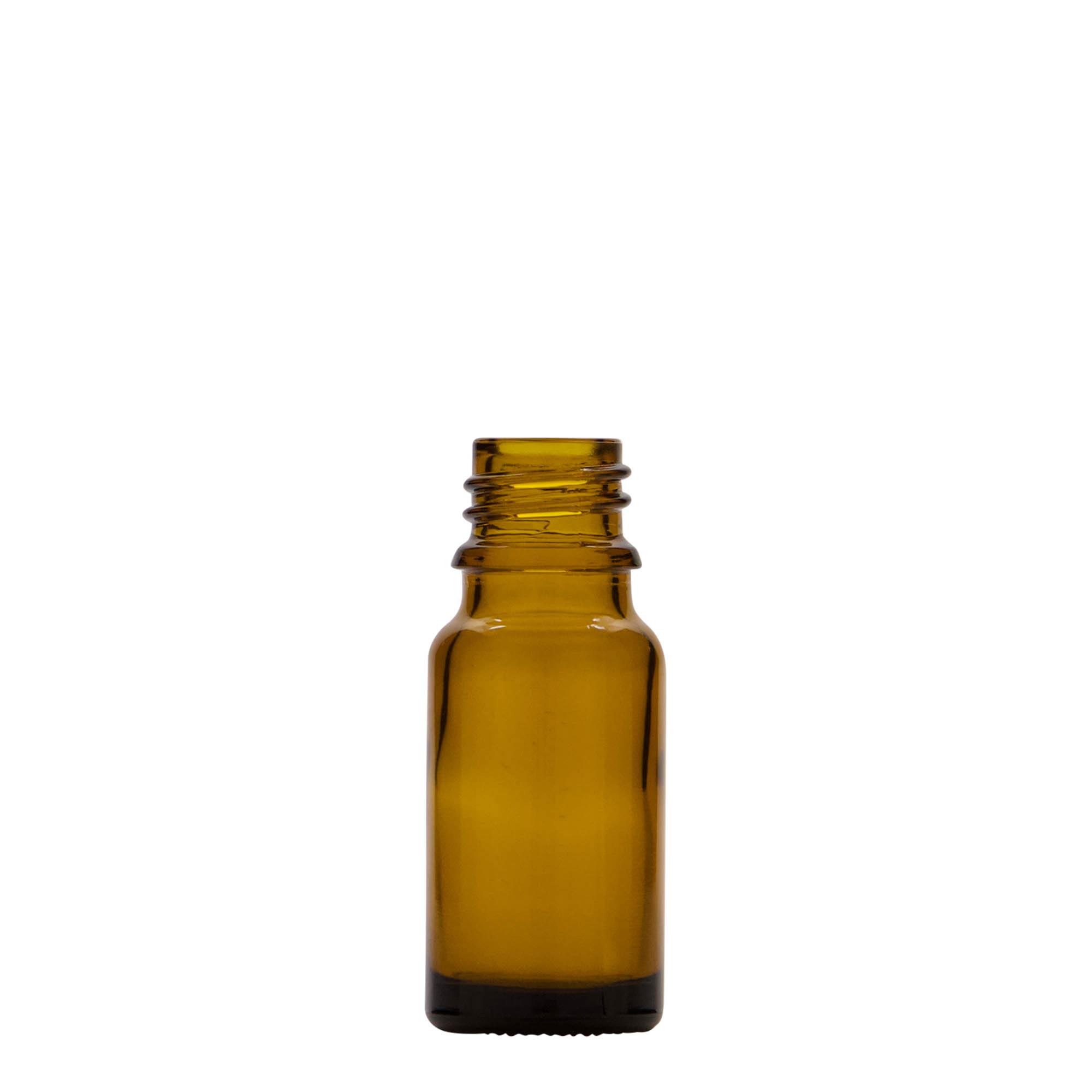 10 ml medicine bottle with lotion pump, glass, brown, opening: DIN 18