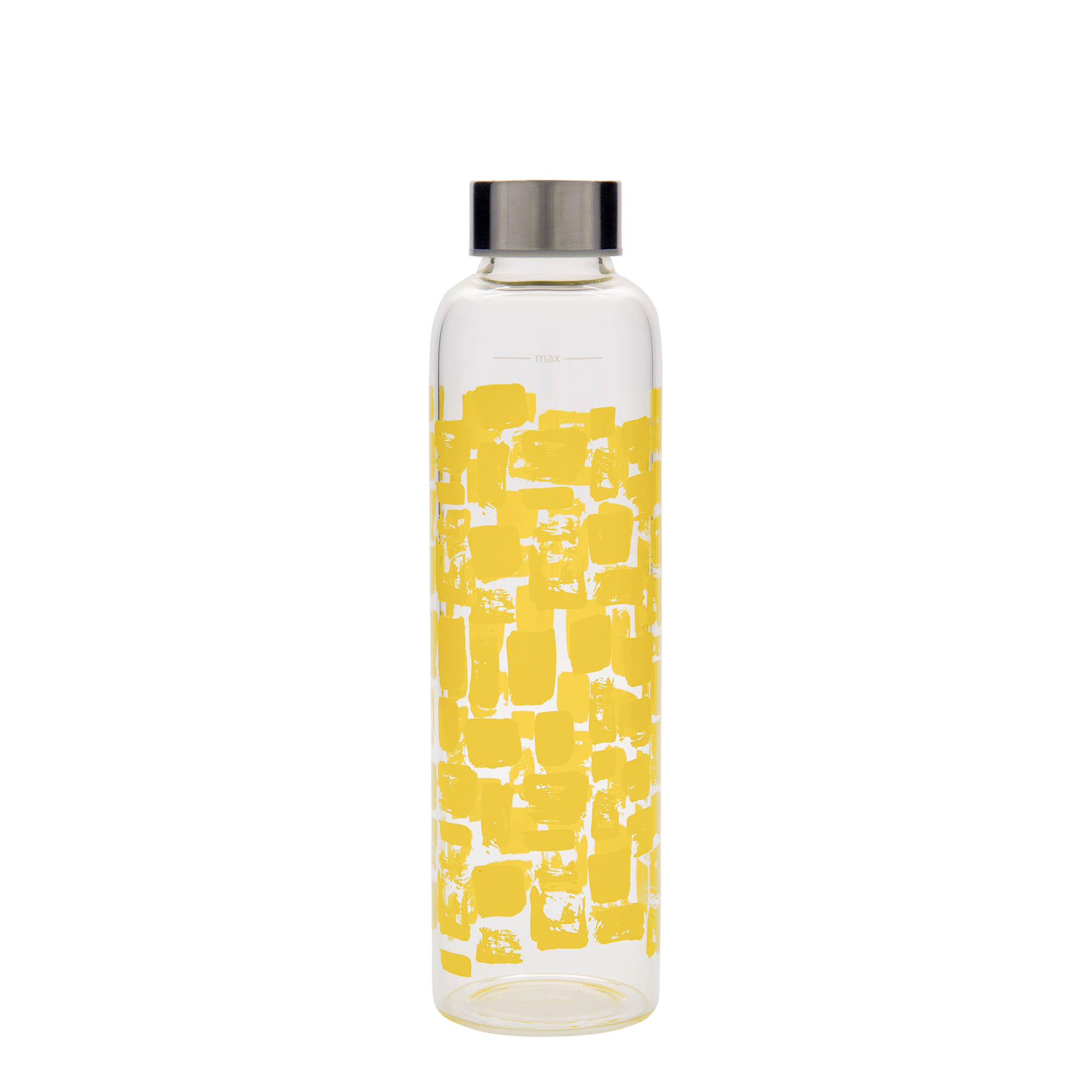 500 ml water bottle 'Perseus', print: yellow rectangles, closure: screw cap