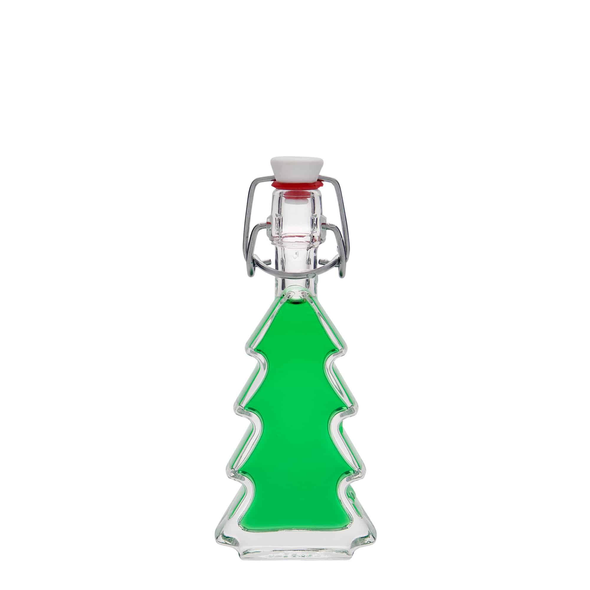 40 ml glass bottle ‘Christmas tree’, opening: swing top closure