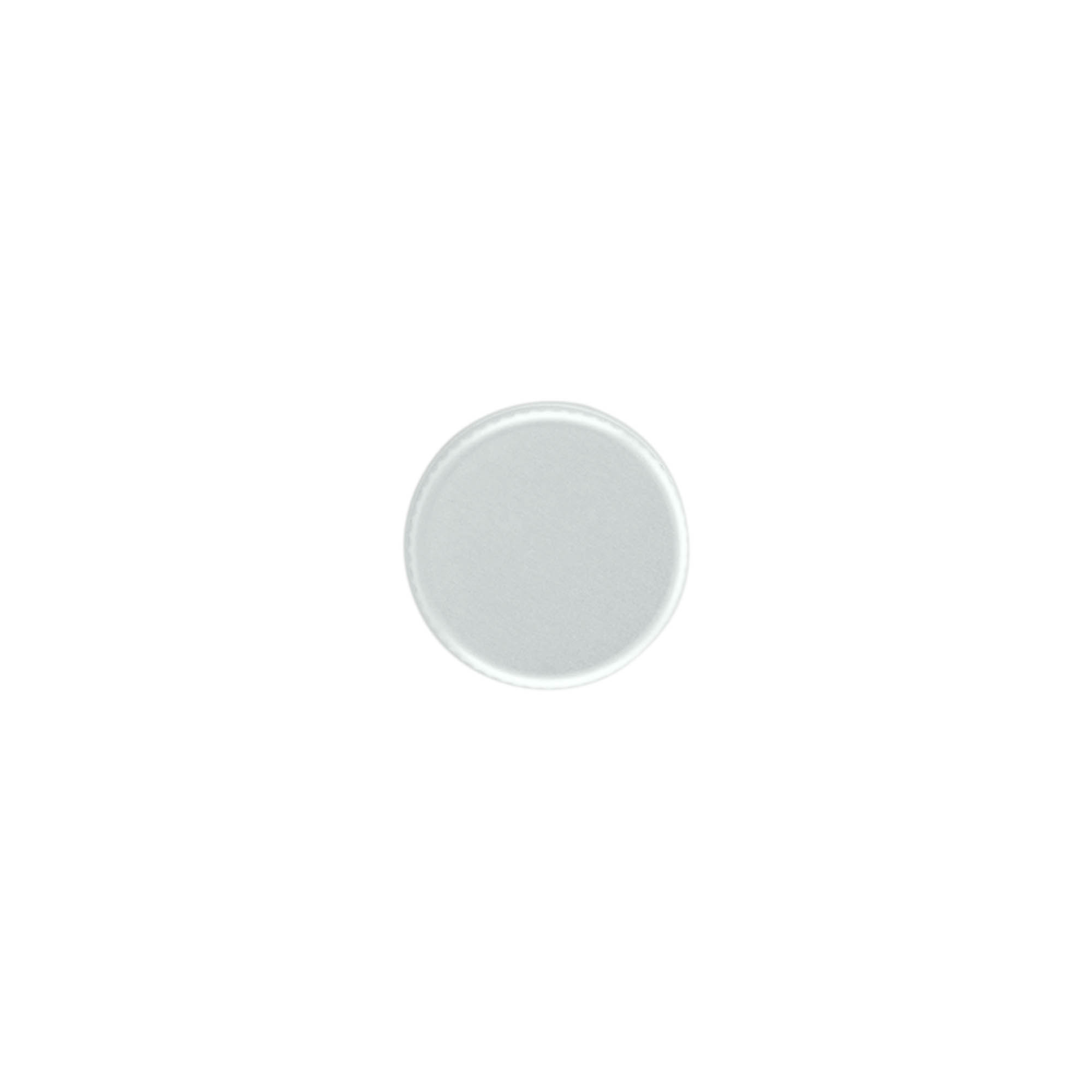 Screw cap, metal, silver, for opening: PP 22 Screw cap, metal, silver, for opening: PP 22