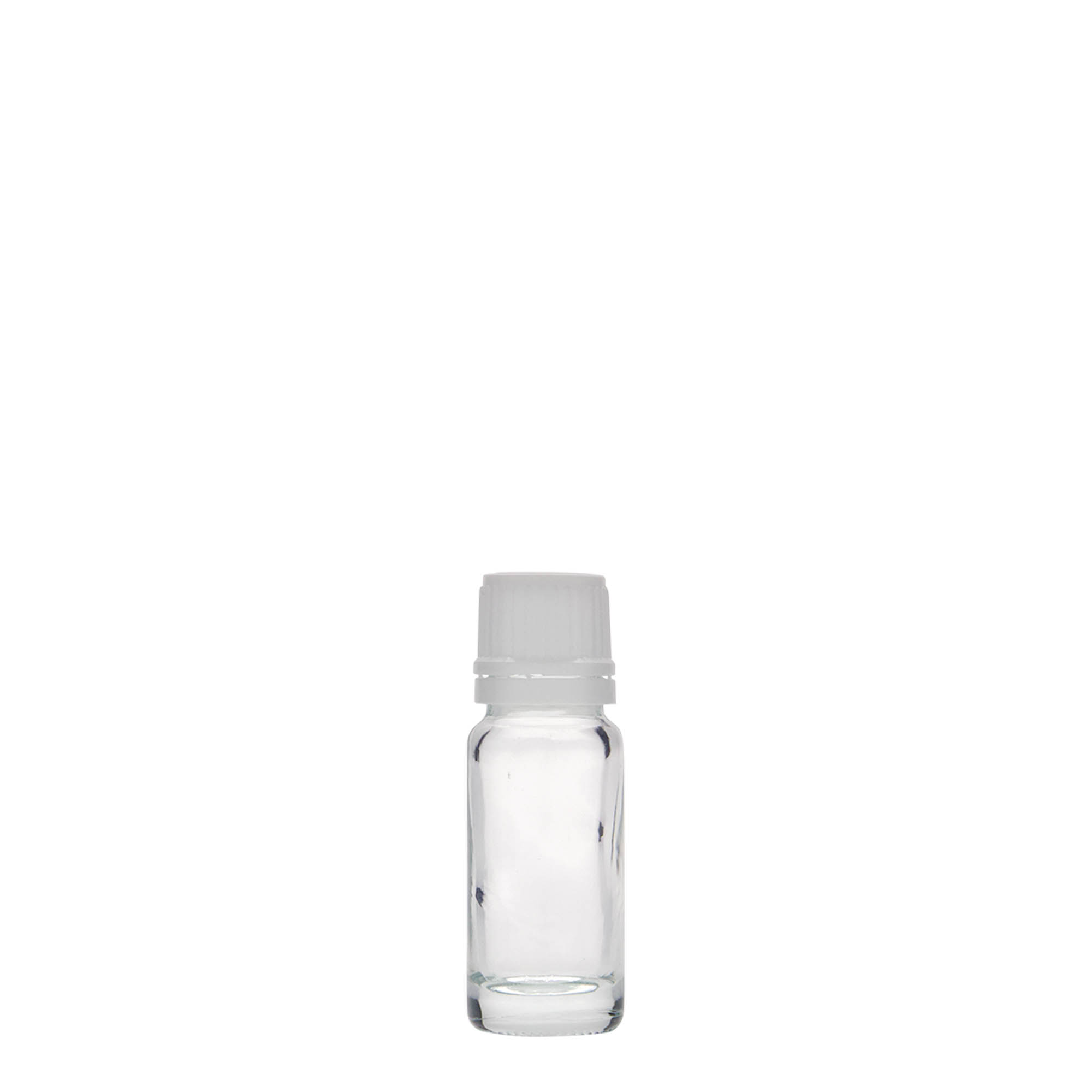 10 ml medicine bottle, glass, opening: DIN 18