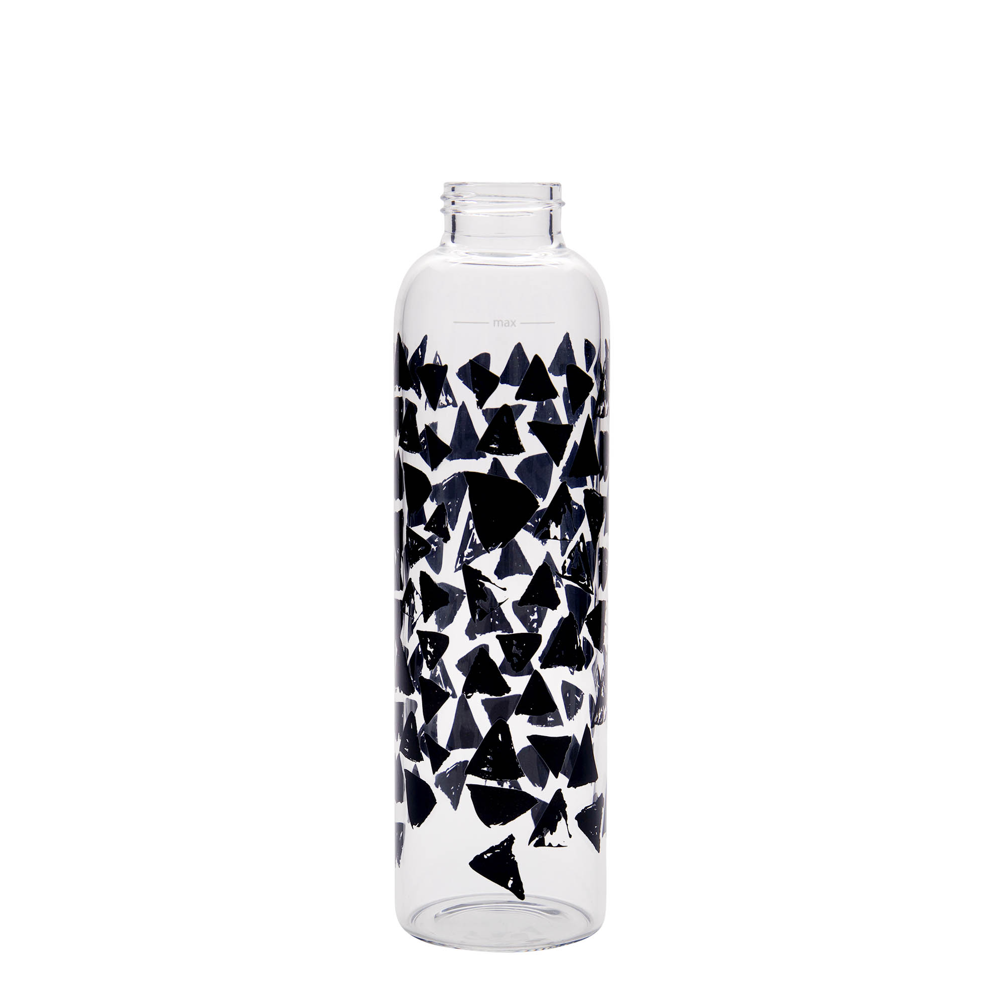 500 ml water bottle 'Perseus', print: black triangles, closure: screw cap 500 ml water bottle 'Perseus', print: black triangles, closure: screw cap