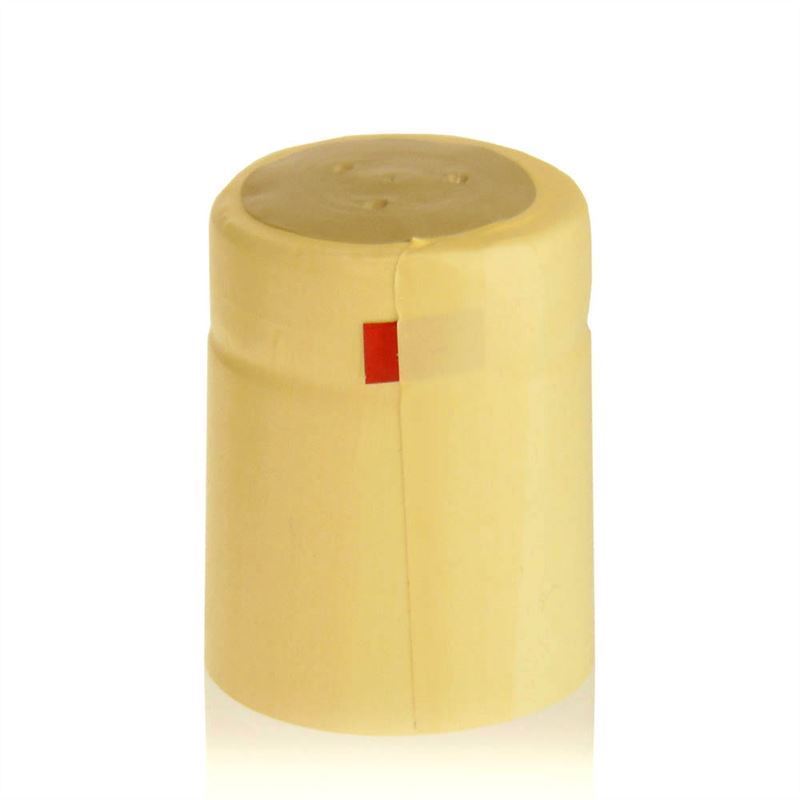 Shrink capsule 32x41, PVC plastic, champagne Shrink capsule 32x41, PVC plastic, champagne