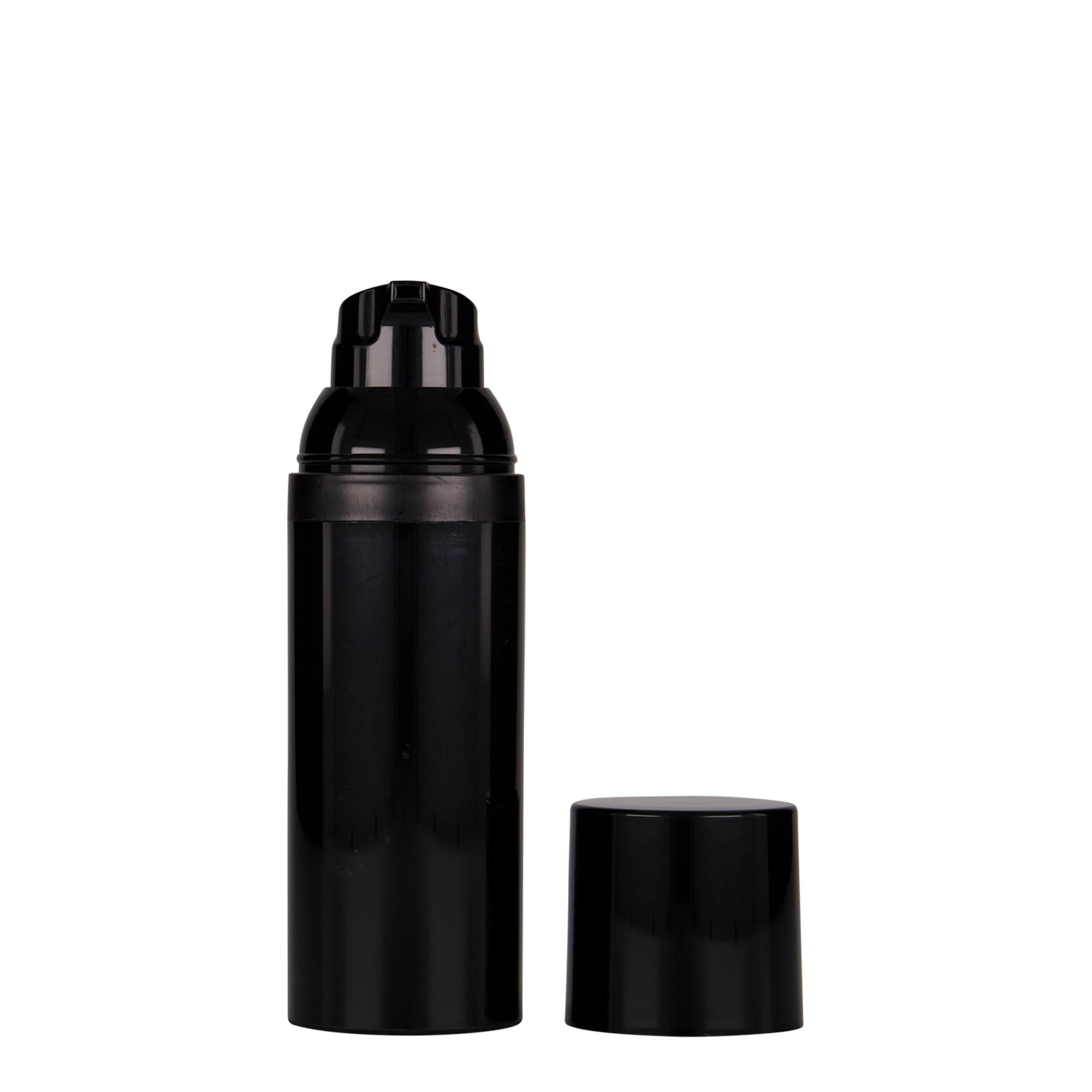 50 ml Airless Dispenser 'Mezzo', black PP plastic 50 ml Airless Dispenser 'Mezzo', black PP plastic