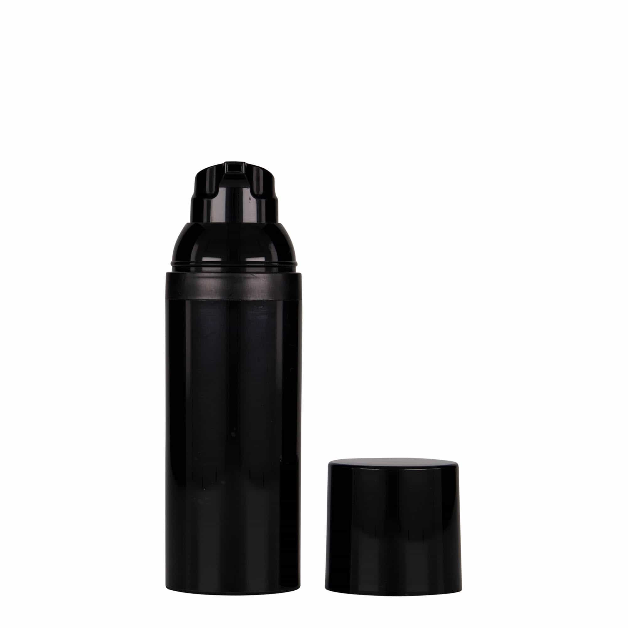 50 ml Airless Dispenser ‘Mezzo’, black PP plastic