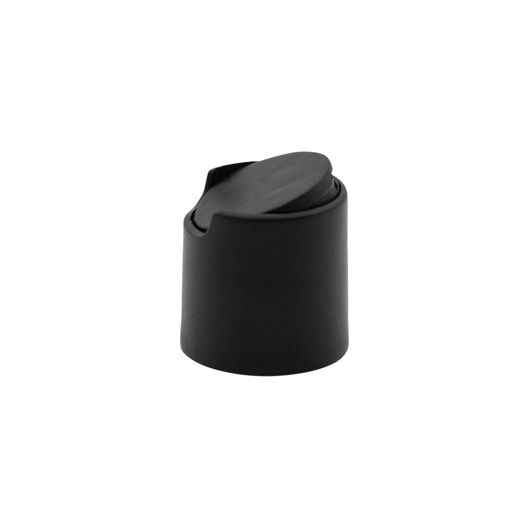 Screw cap Disc Top, PP plastic, black, for opening: 24/410