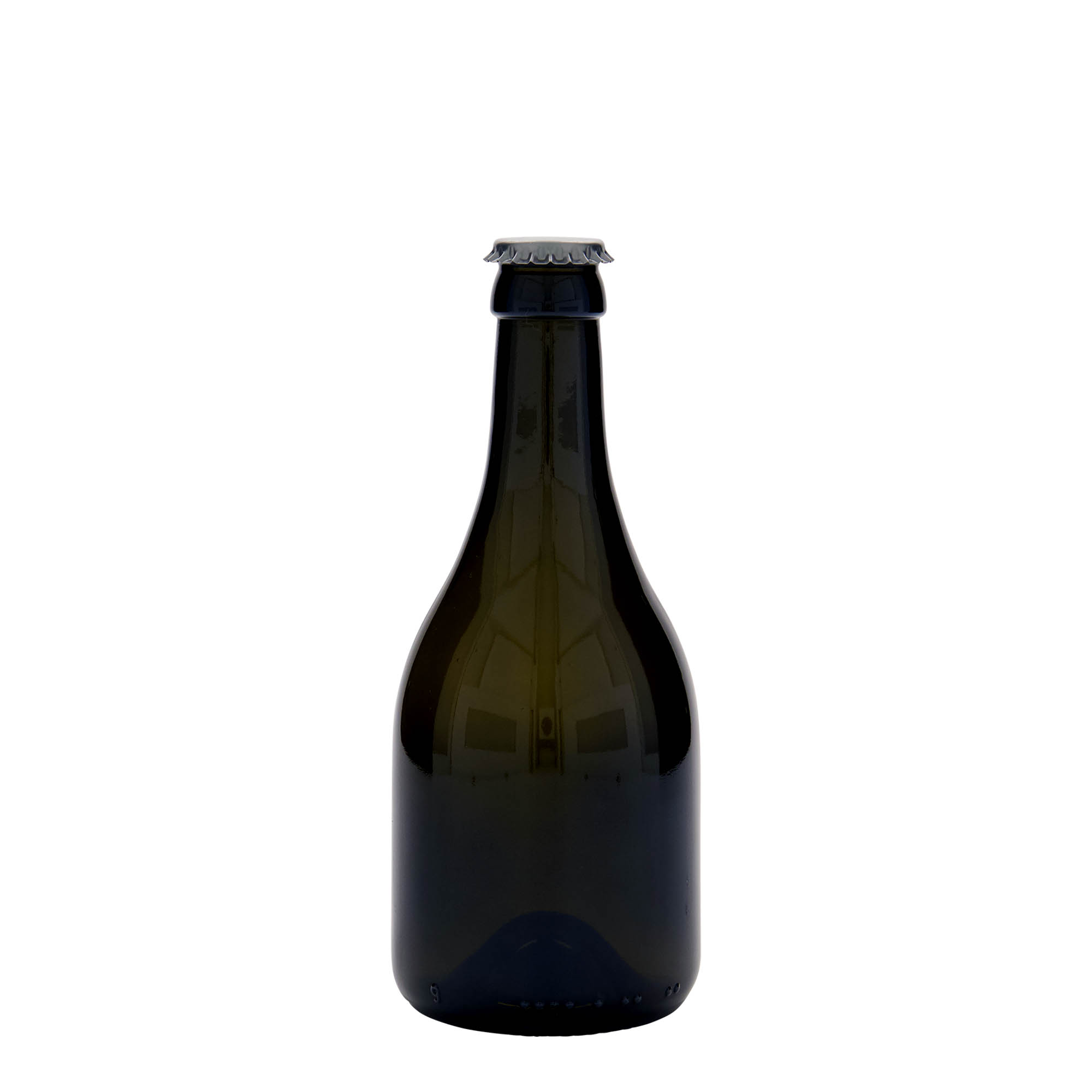 330 ml beer bottle 'Horta', glass, antique green, opening: crown cap