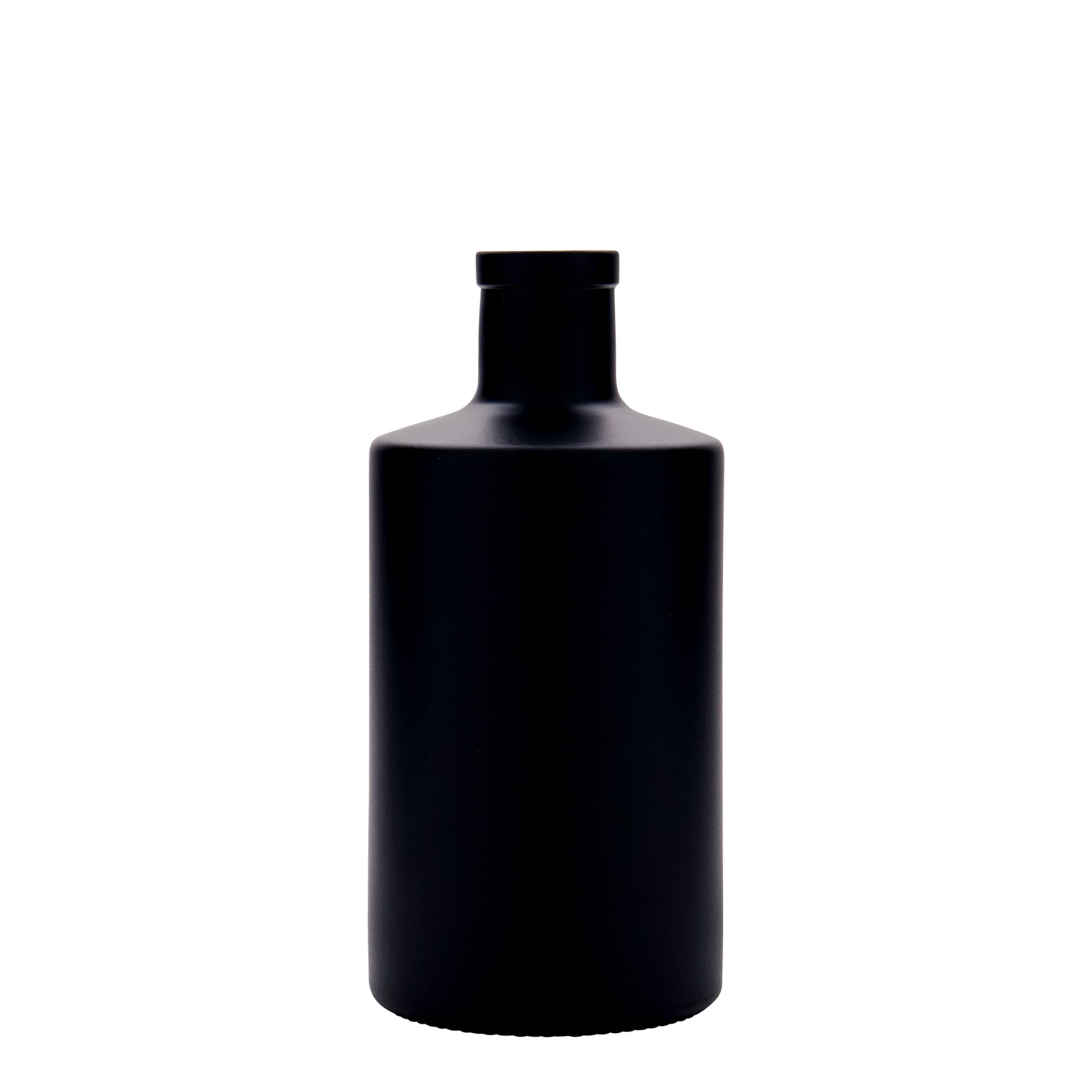 500 ml glass bottle 'Caroline', black, opening: cork 500 ml glass bottle 'Caroline', black, opening: cork