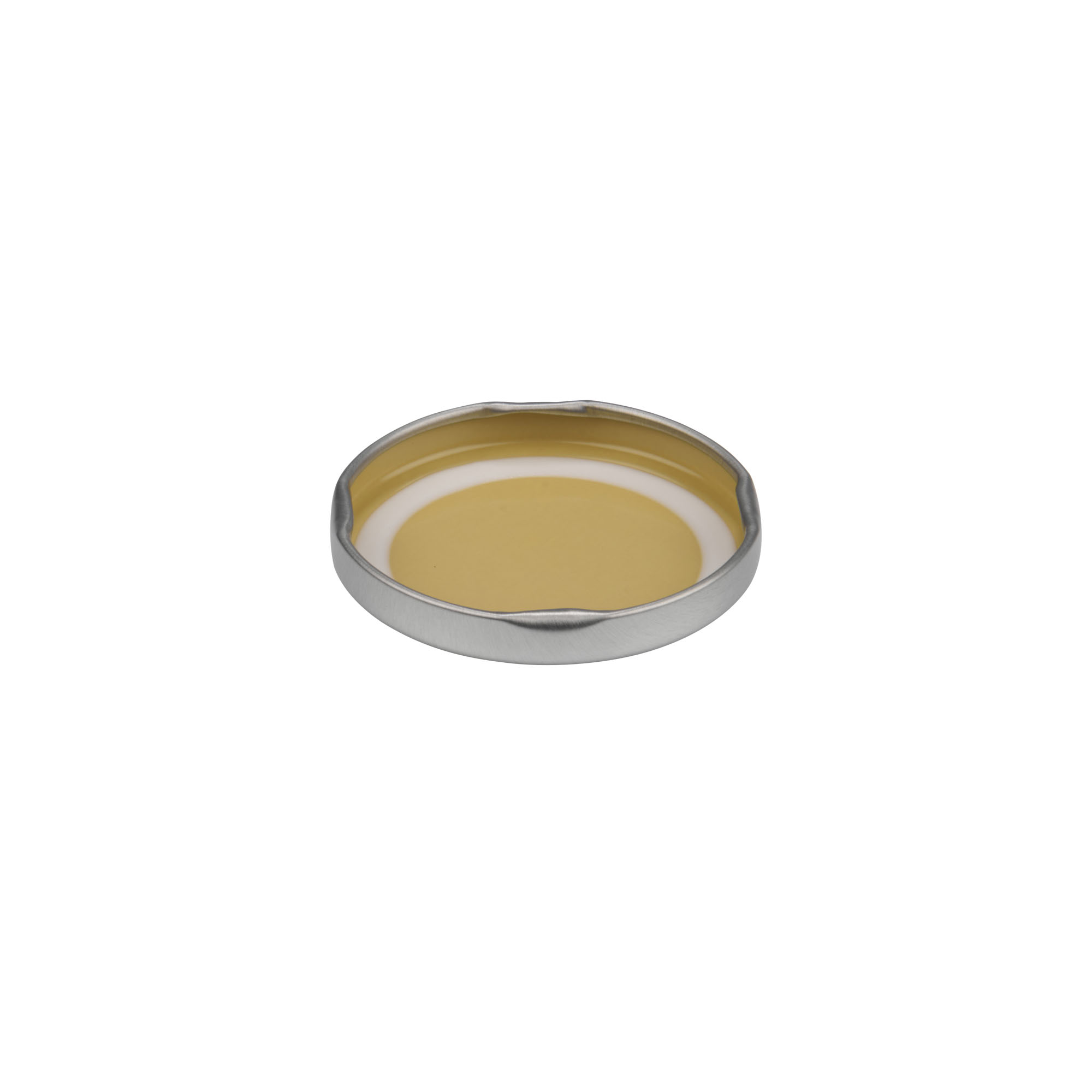 Twist off lid, tinplate, silver, for opening: TO 58