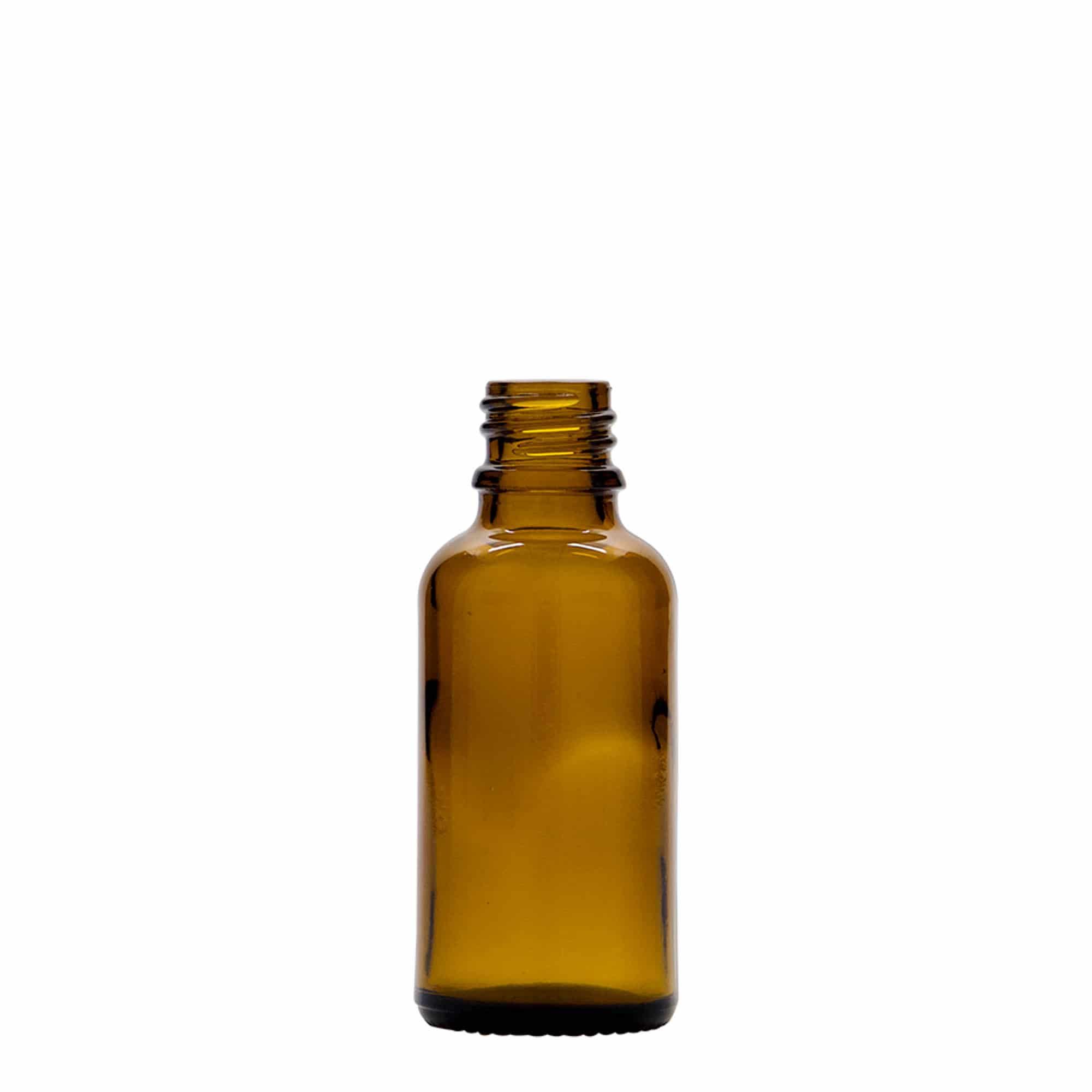 30 ml spray bottle medicine, glass, brown, opening: DIN 18