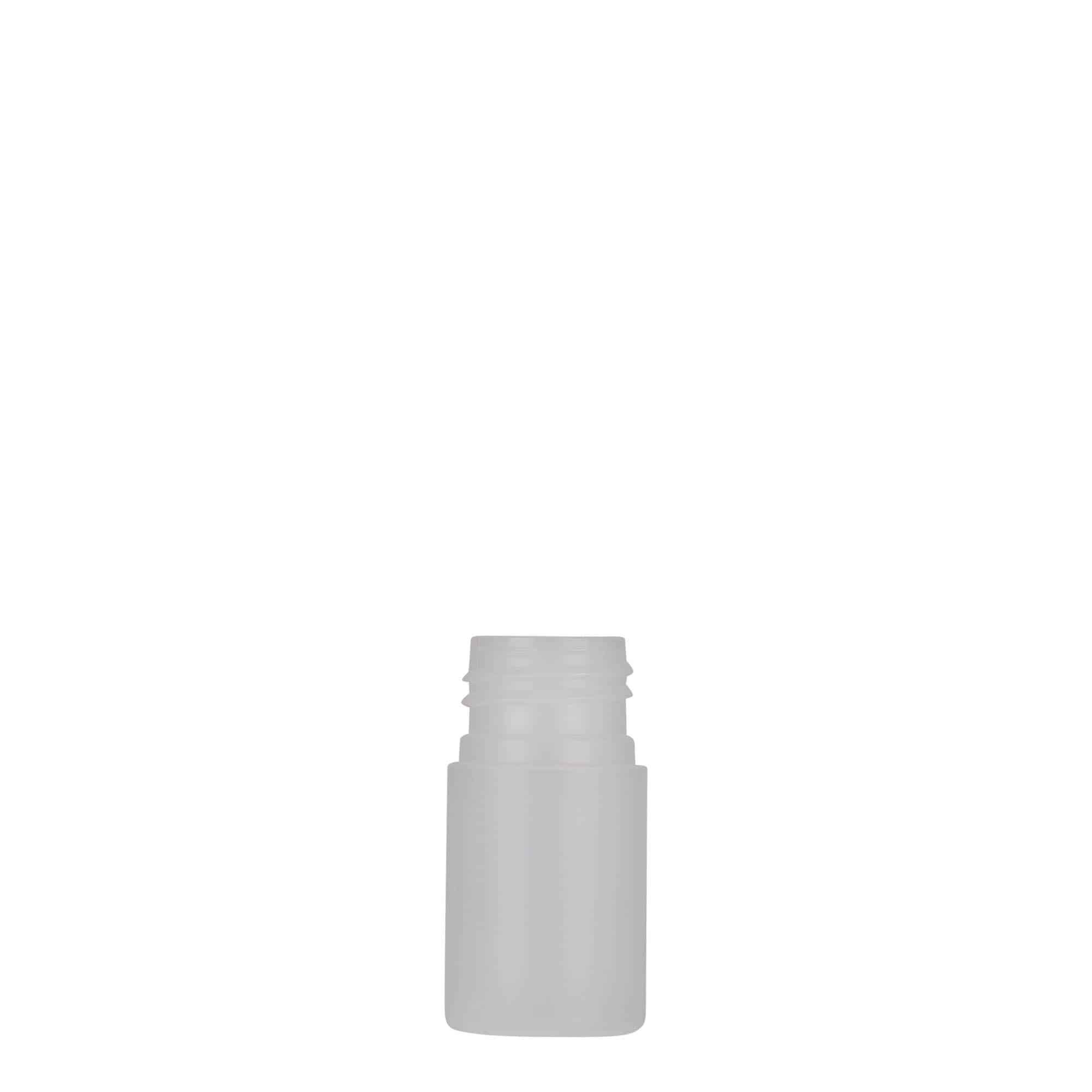 15 ml plastic bottle ‘Tuffy’, HDPE, natural, opening: 24/410