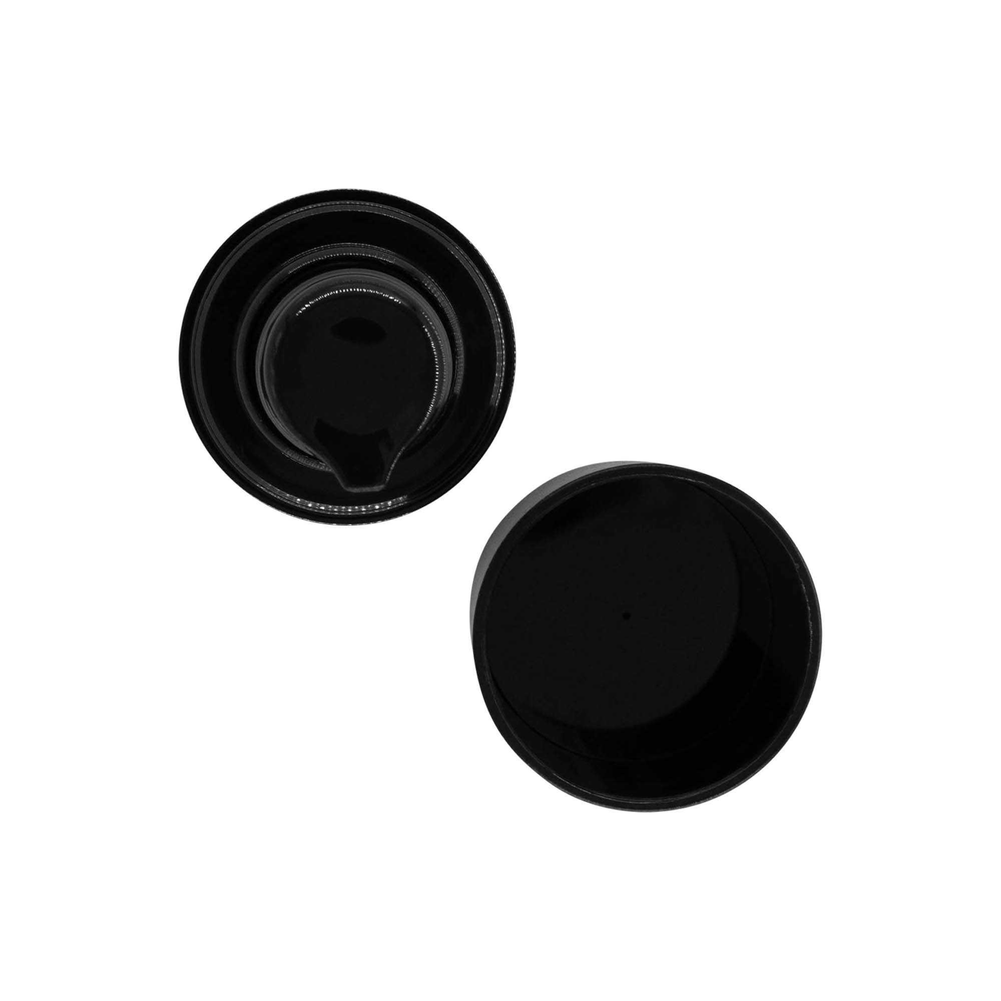 Airless Dispenser Pump Head 'Micro', PP Plastic, Black