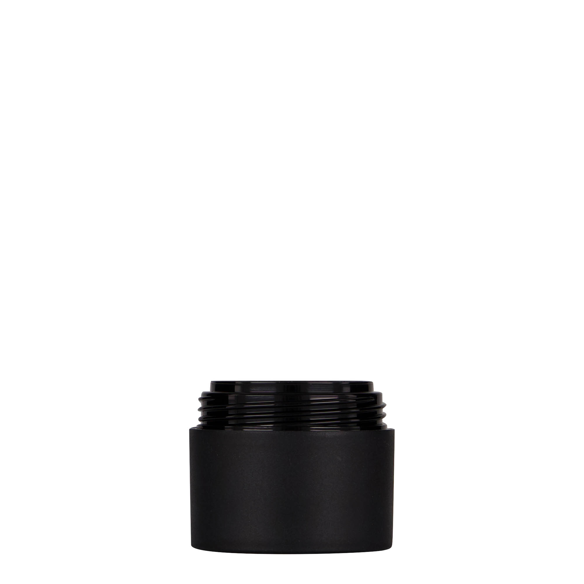30 ml plastic jar 'Antonella', PP, black, opening: screw cap