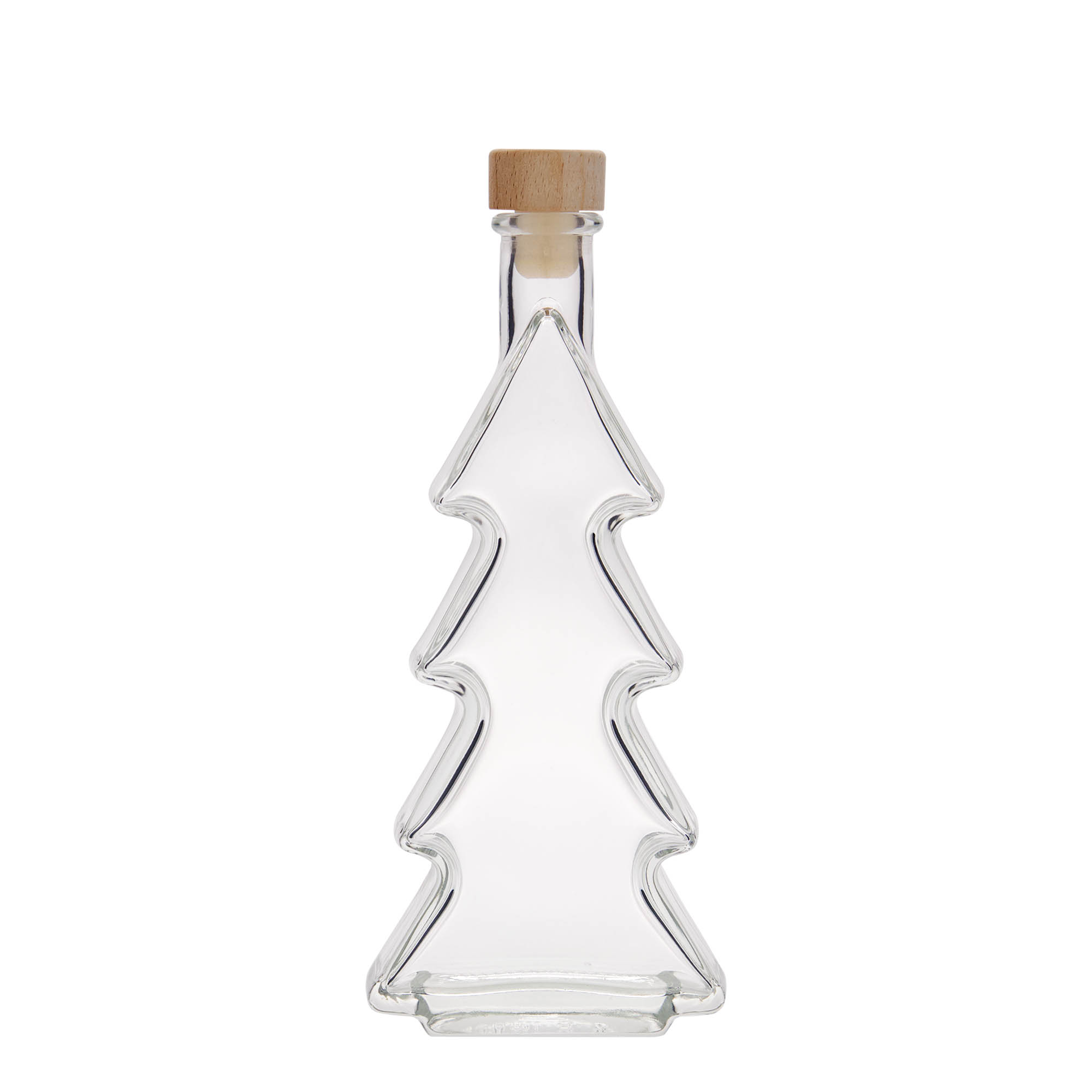 200 ml glass bottle 'Christmas tree', opening: cork
