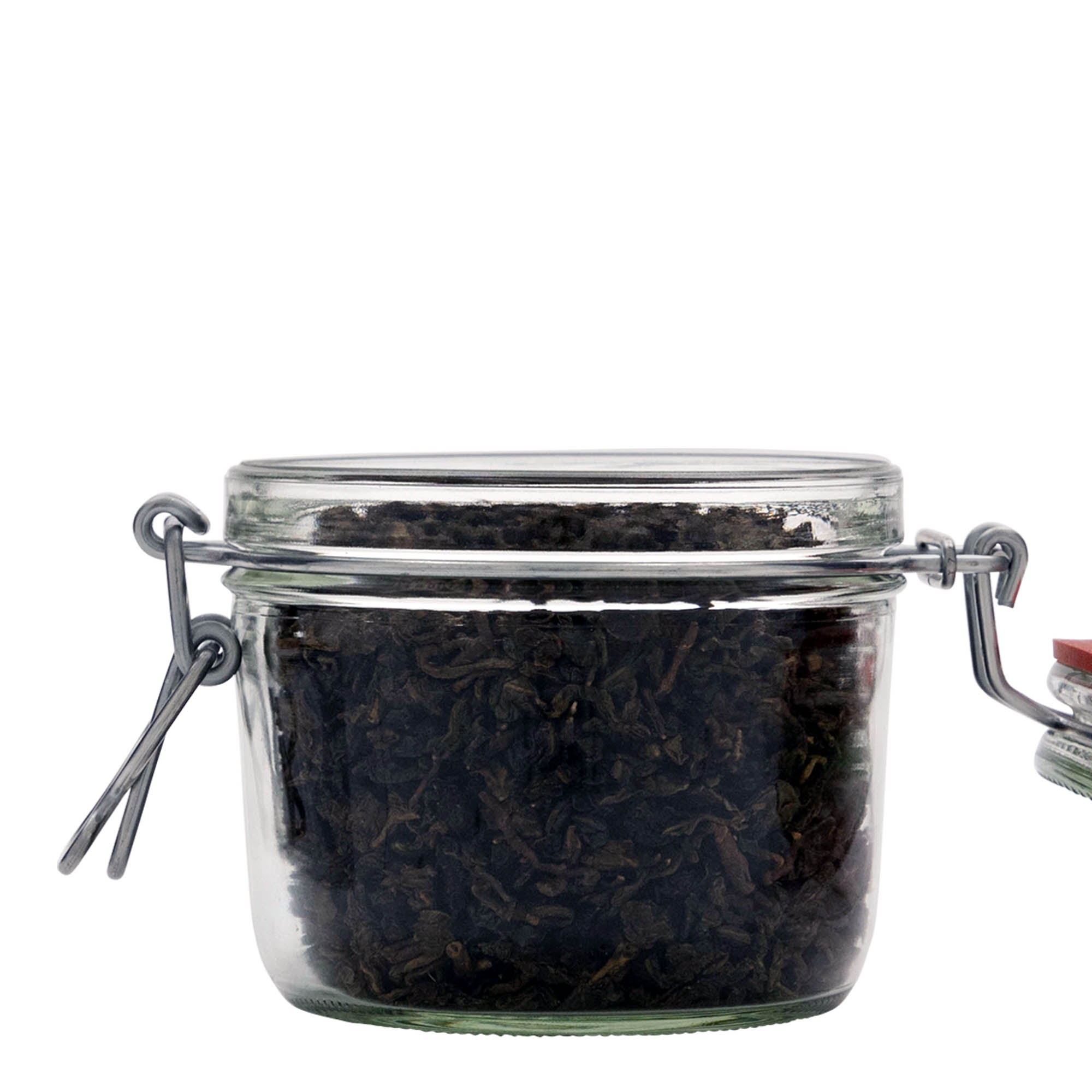 400 ml flat wire bail jar, opening: wire bail closure