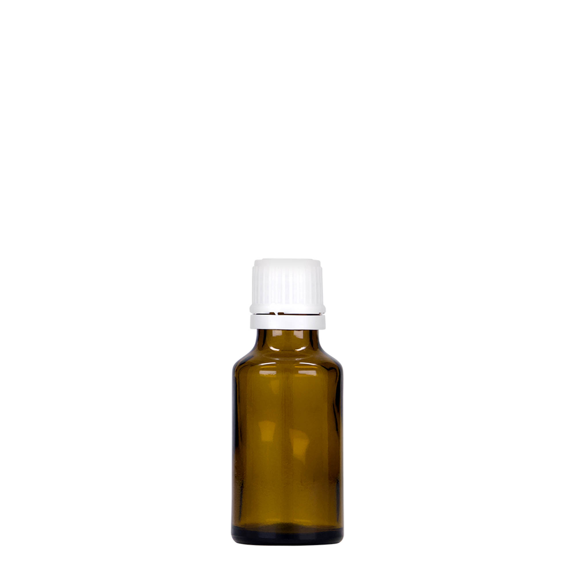 25 ml medical bottle, glass, brown, opening: DIN 18