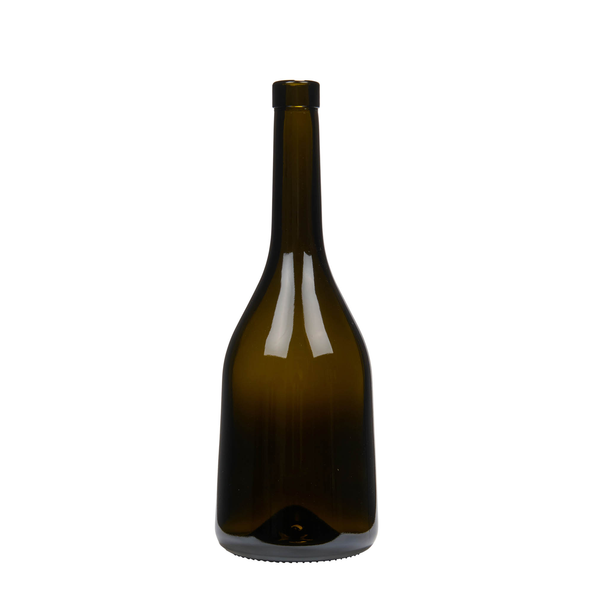 750 ml glass bottle 'Rustica', antique green, closure: cork 750 ml glass bottle 'Rustica', antique green, closure: cork