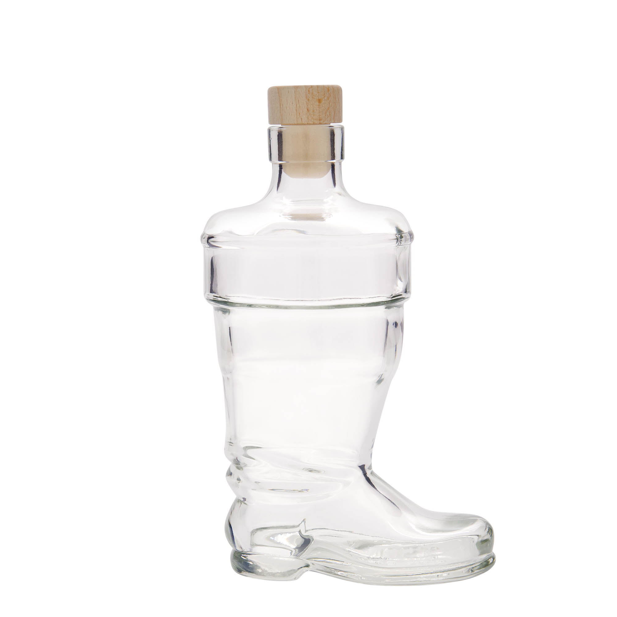 350 ml glass bottle ‘Boot’, opening: cork