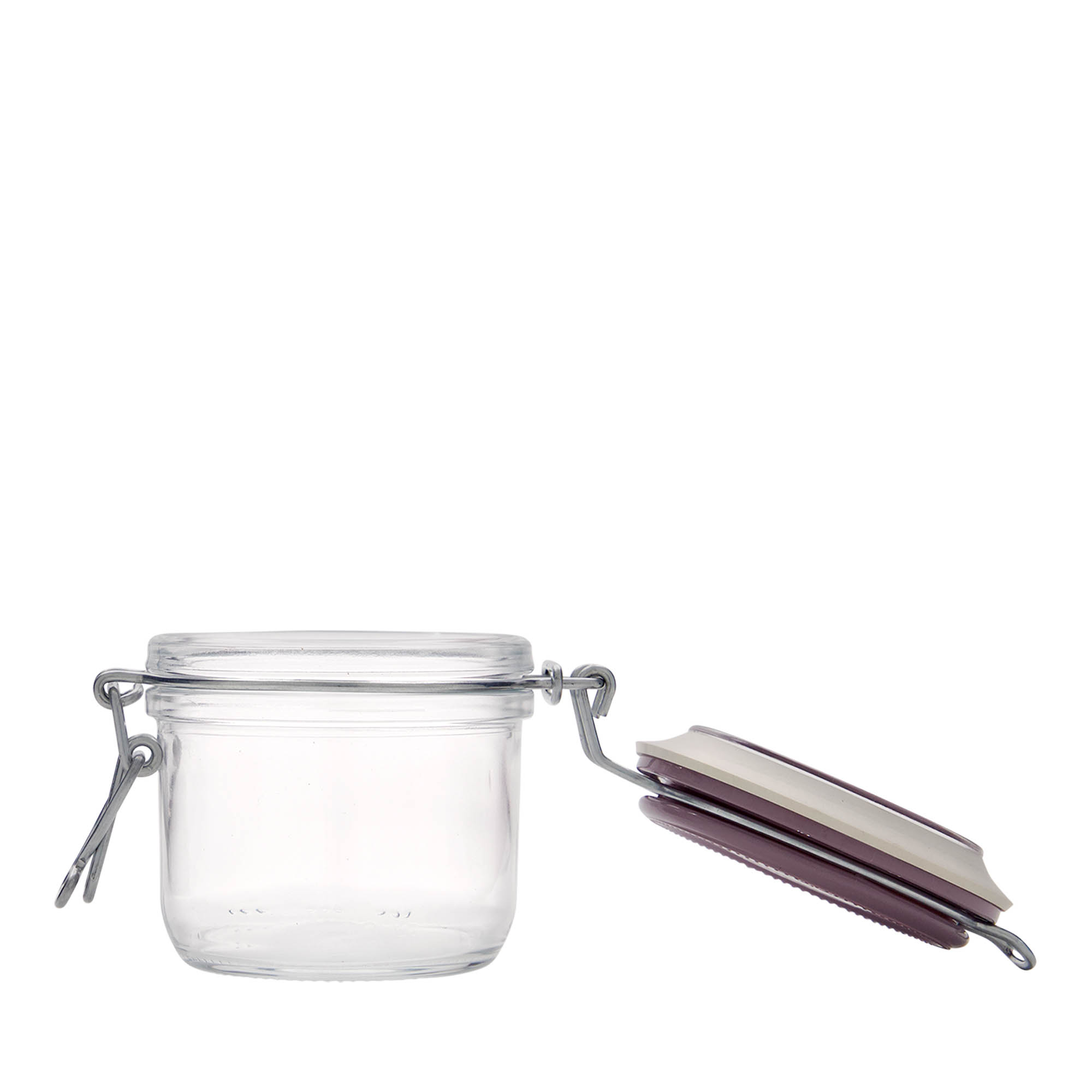 200 ml wire bail jar 'Fido', violet, opening: wire bail closure
