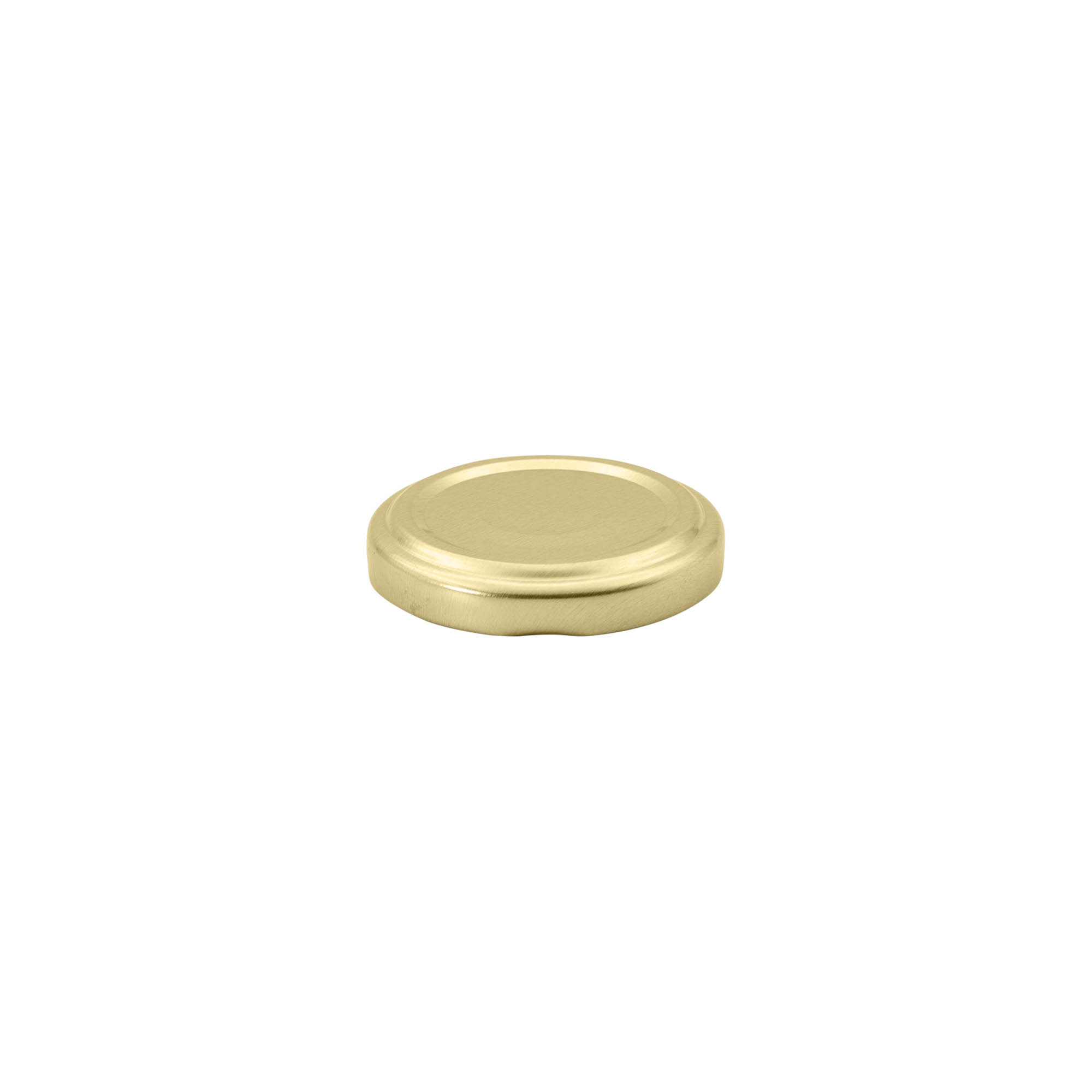 Twist-off lid, tinplate, gold, for opening: TO 48