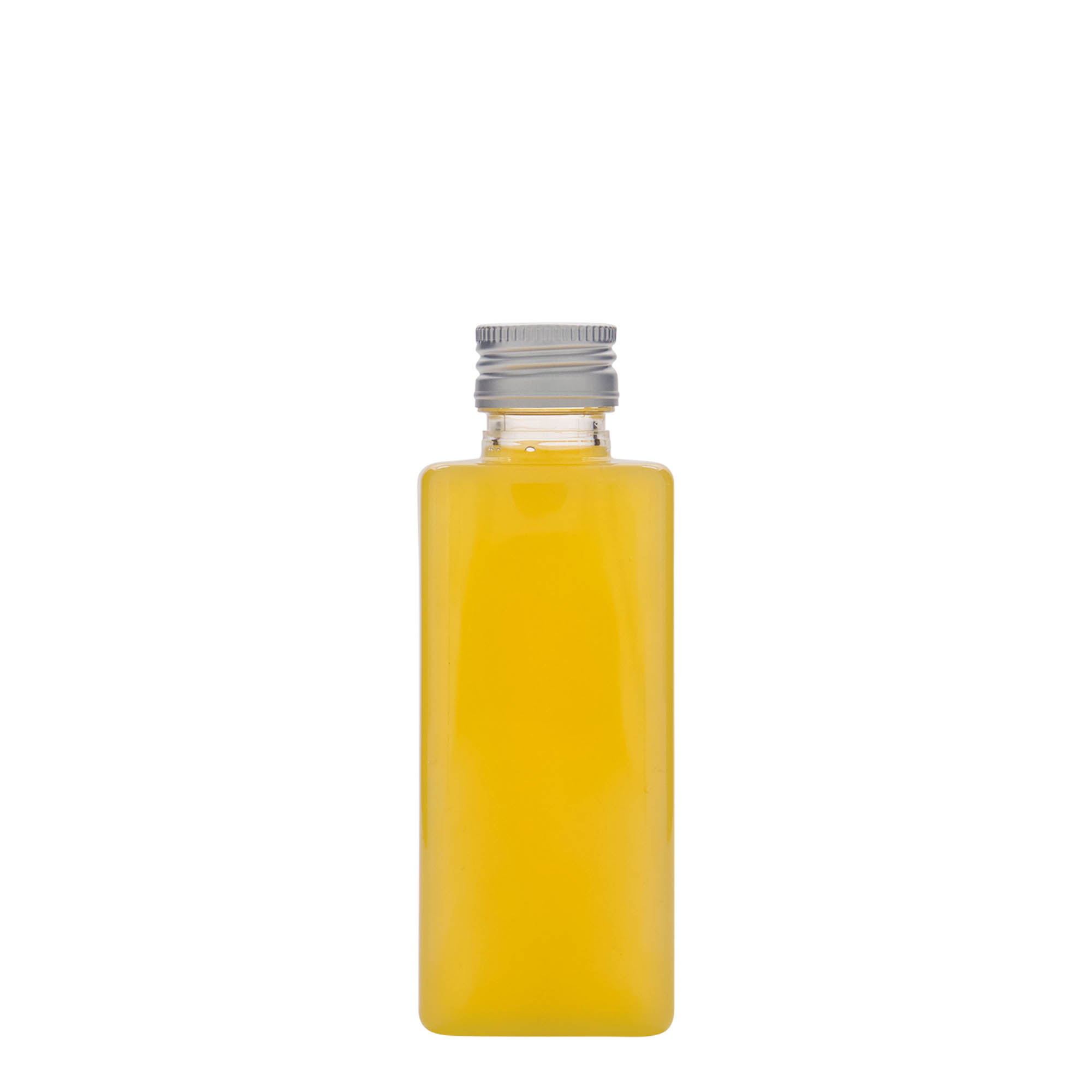 250 ml PET bottle 'Karl', square, plastic, opening: PP 28