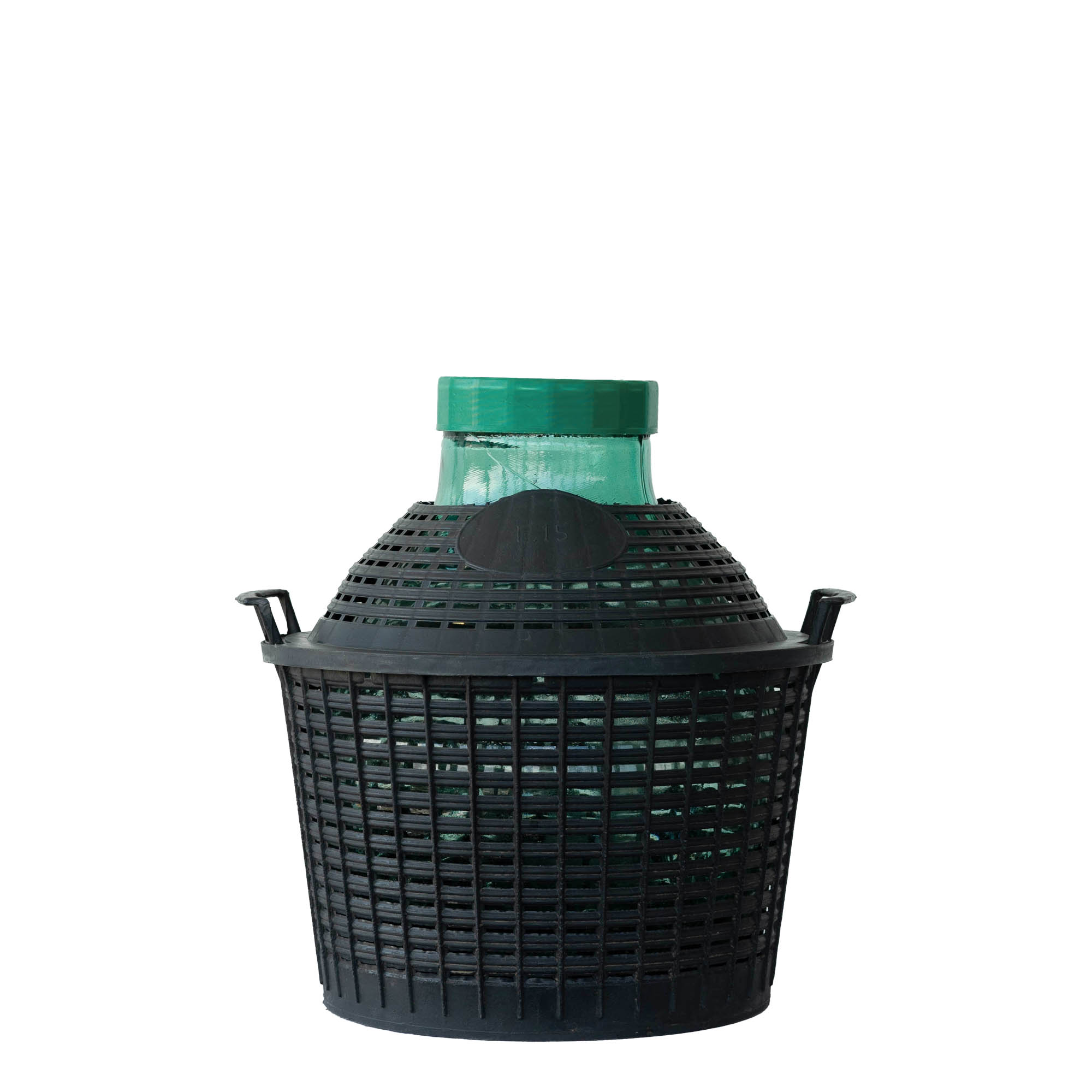 15 l wide-neck balloon bottle, glass, opening: screw cap