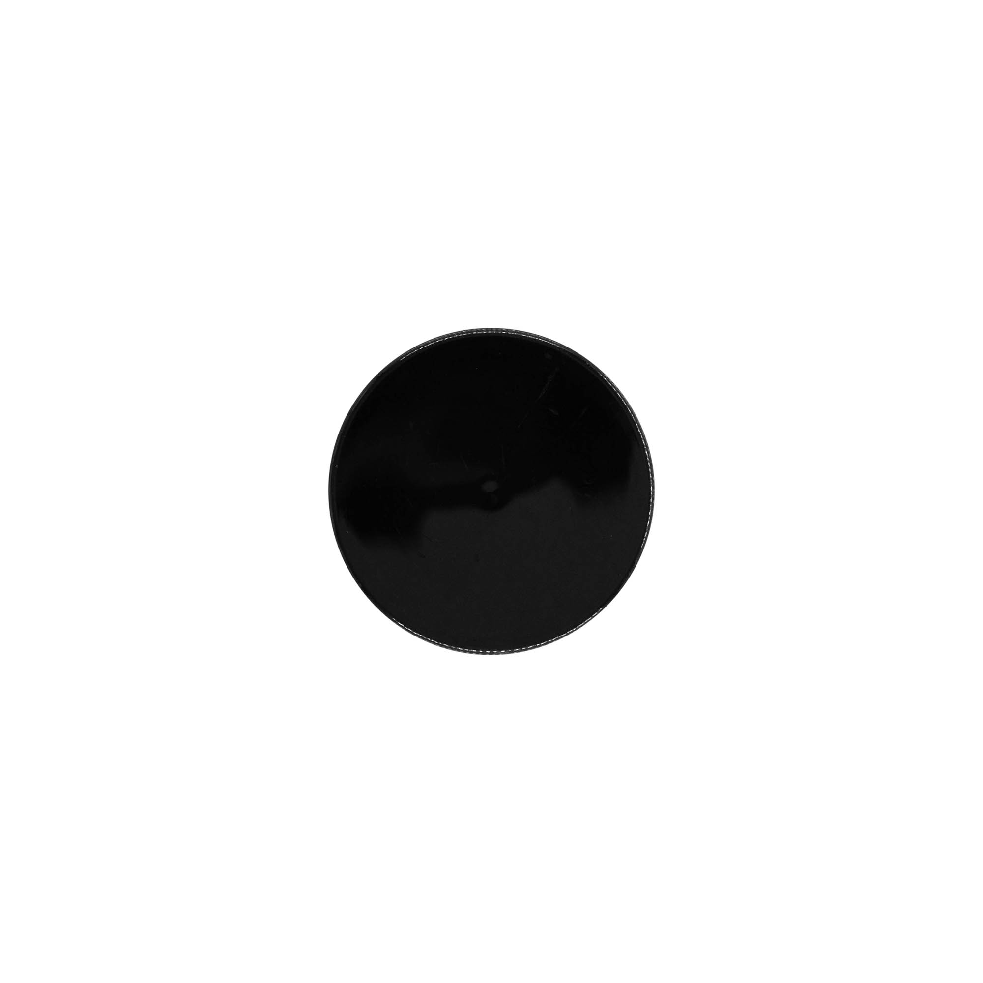 Screw cap, PP plastic, black, for opening: 48/400