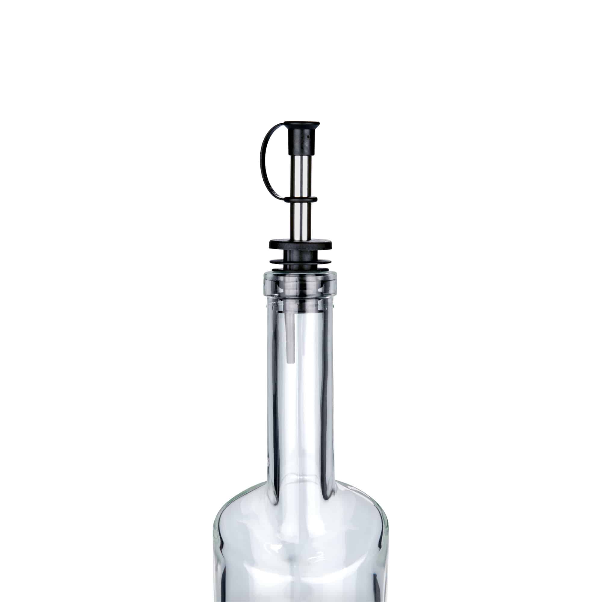 Pourer Inox with cap, stainless steel, silver