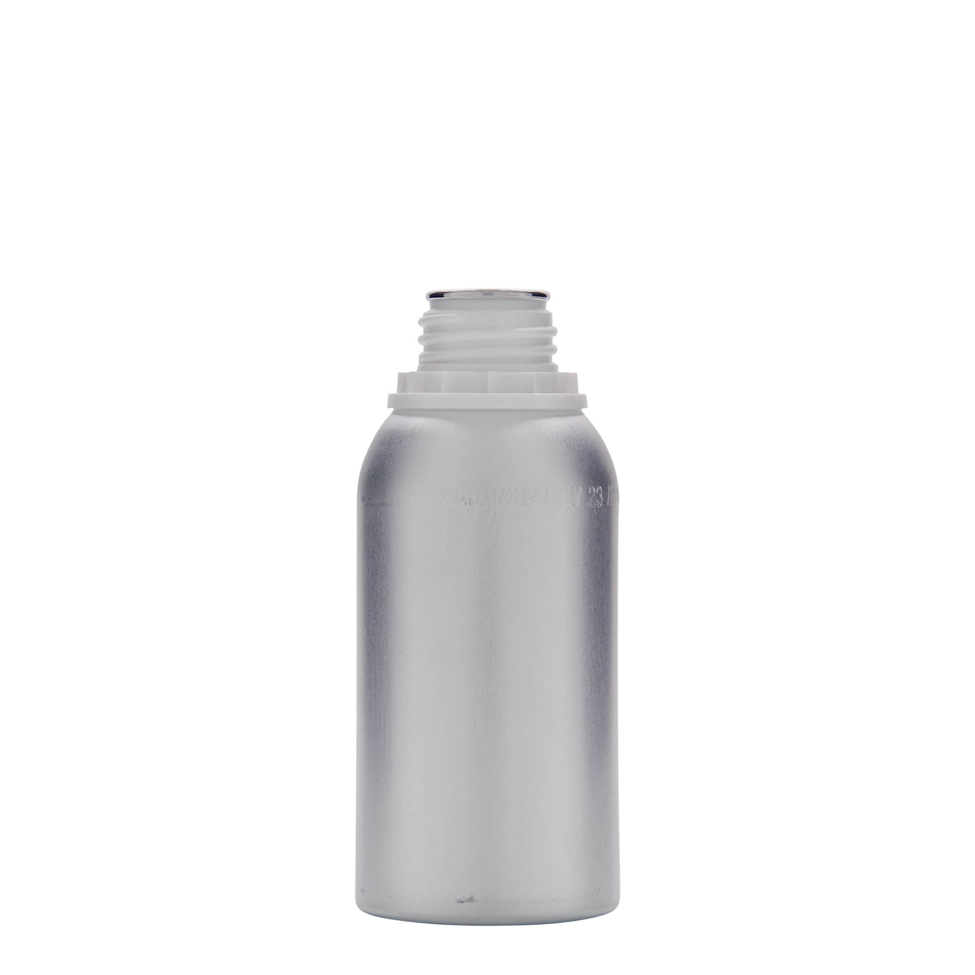 275 ml aluminium bottle, metal, silver, opening: DIN 32