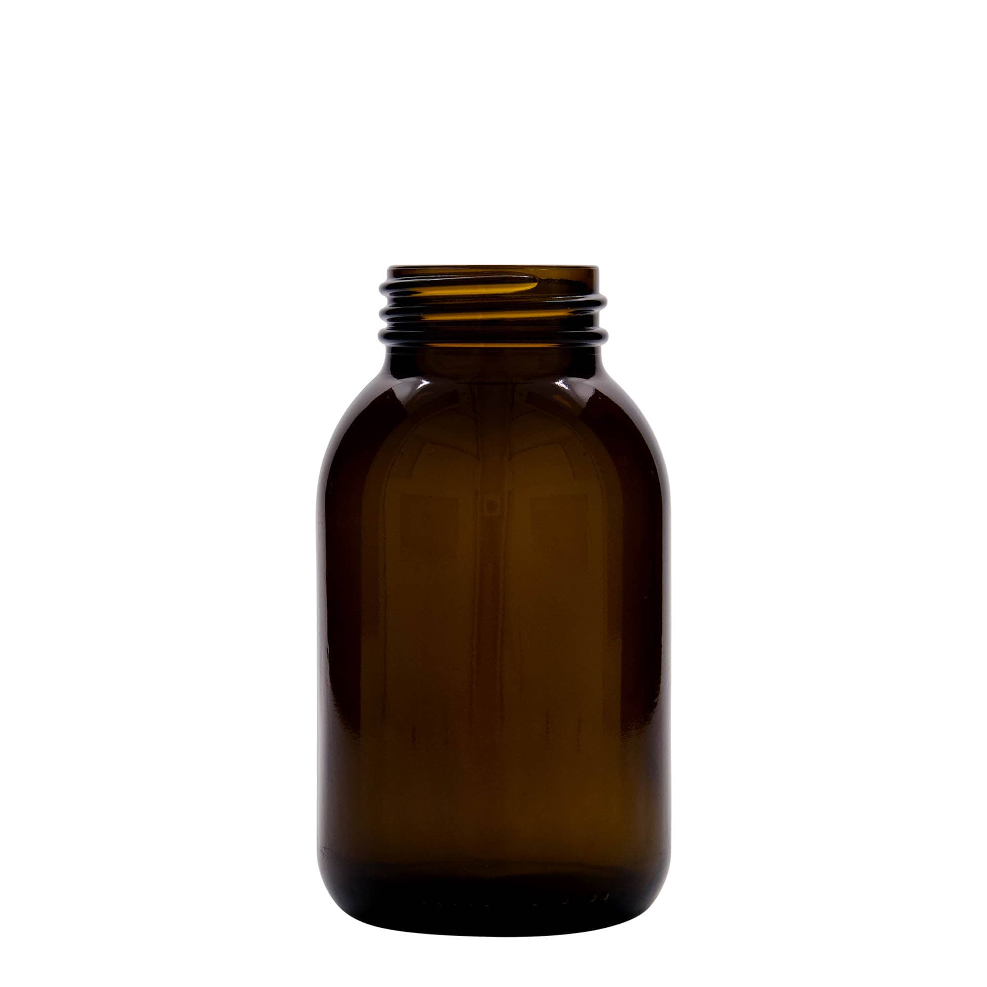 500 ml wide-neck jar, brown, opening: DIN 55