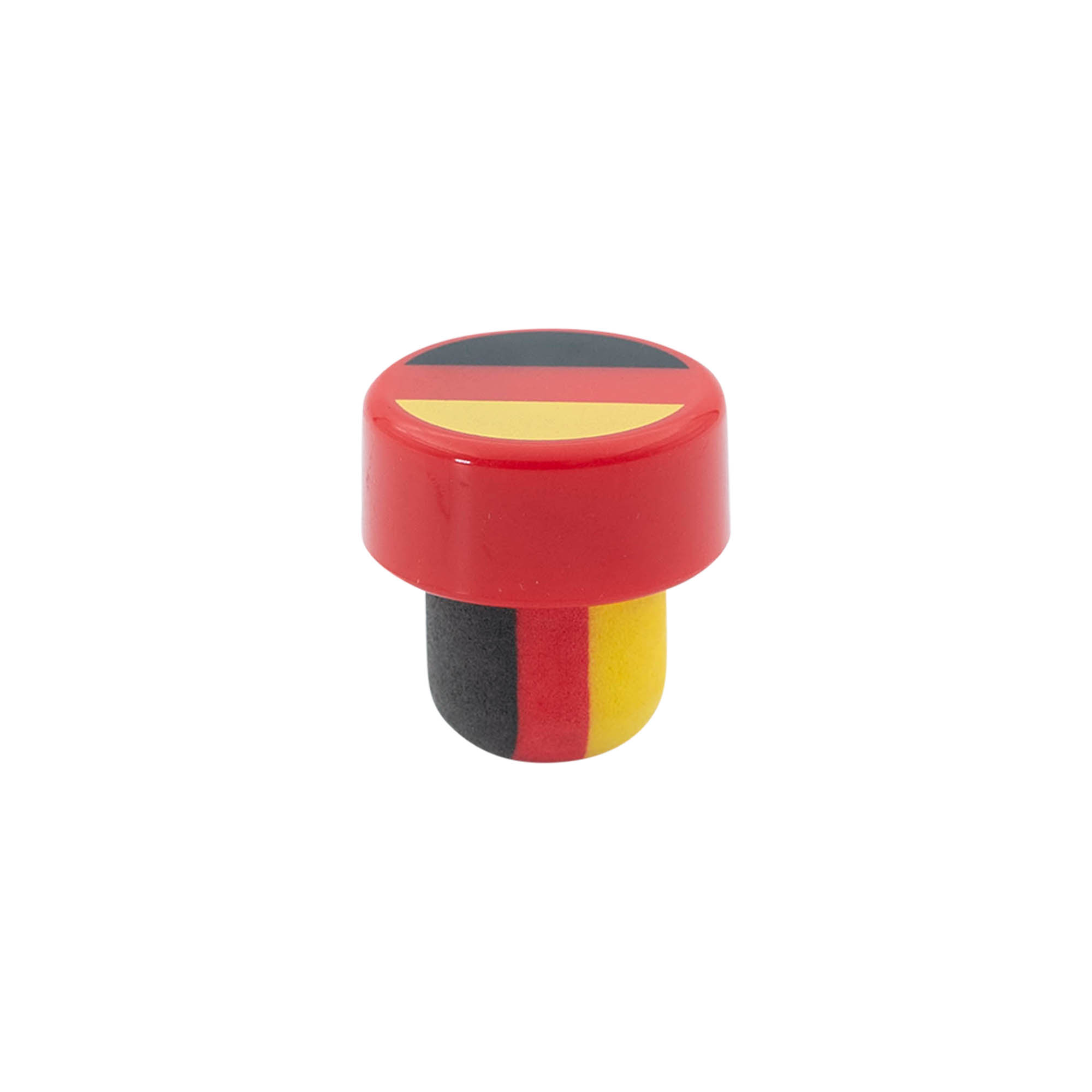Handle cork 19 mm 'Germany', plastic, multicoloured, for opening: cork