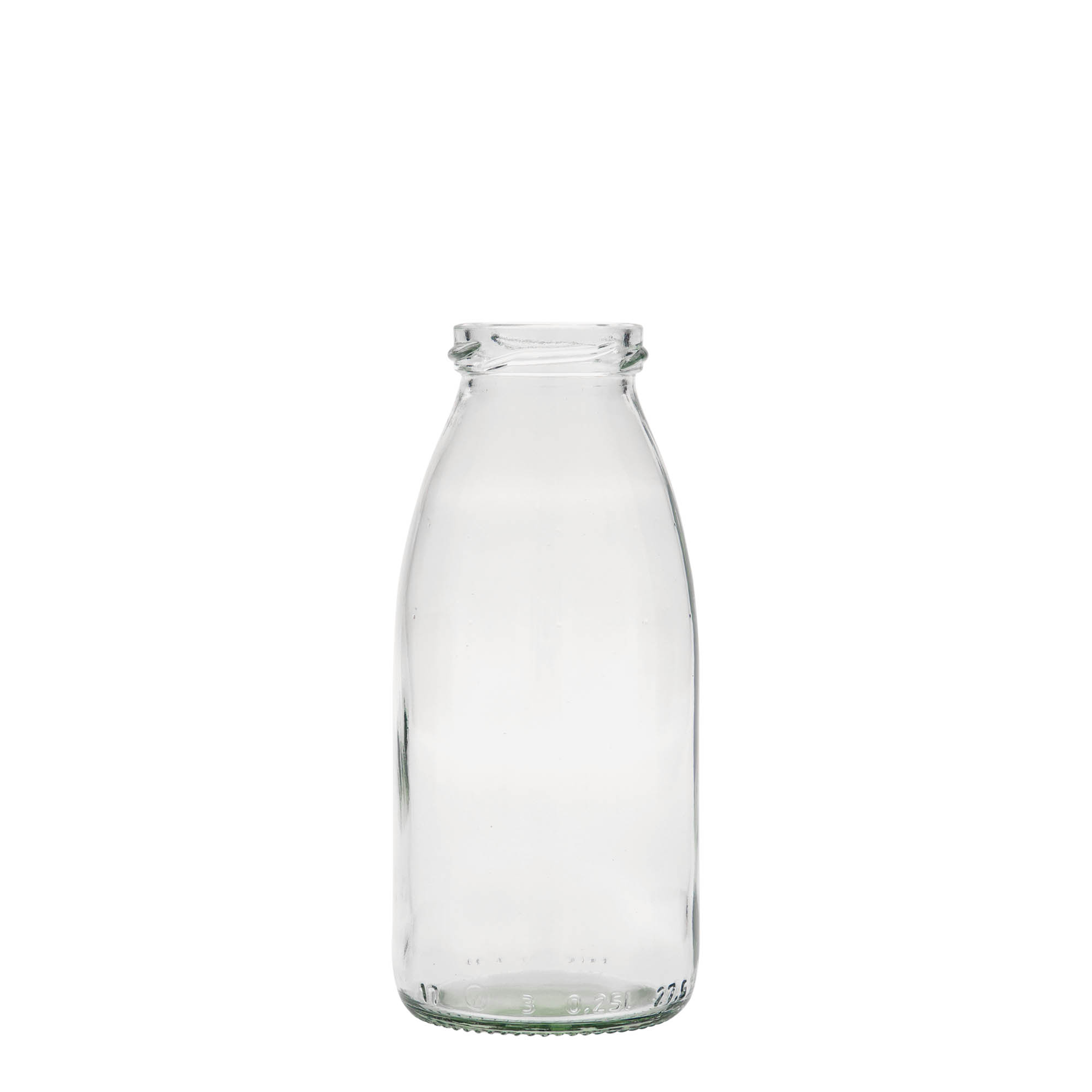 250 ml glass bottle ‘Vroni’, closure: twist off (TO 43) 250 ml glass bottle ‘Vroni’, closure: twist off (TO 43)
