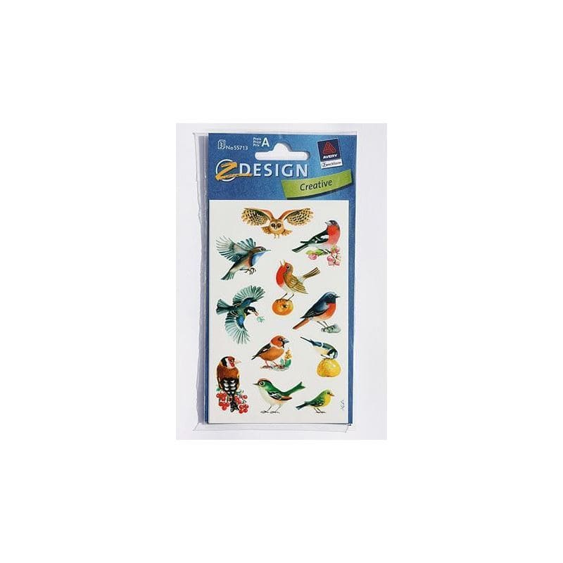 Zweckform stickers ‘Birds’, paper, multicoloured