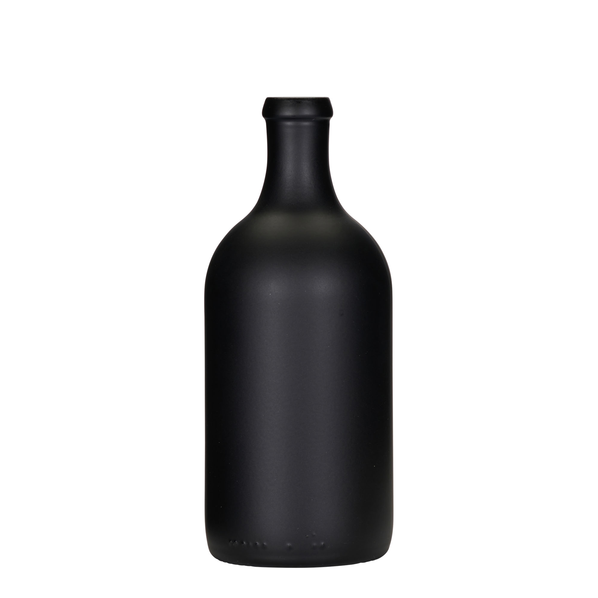 500 ml glass bottle 'Ginevra Leggera', black, closure: cork 500 ml glass bottle 'Ginevra Leggera', black, closure: cork