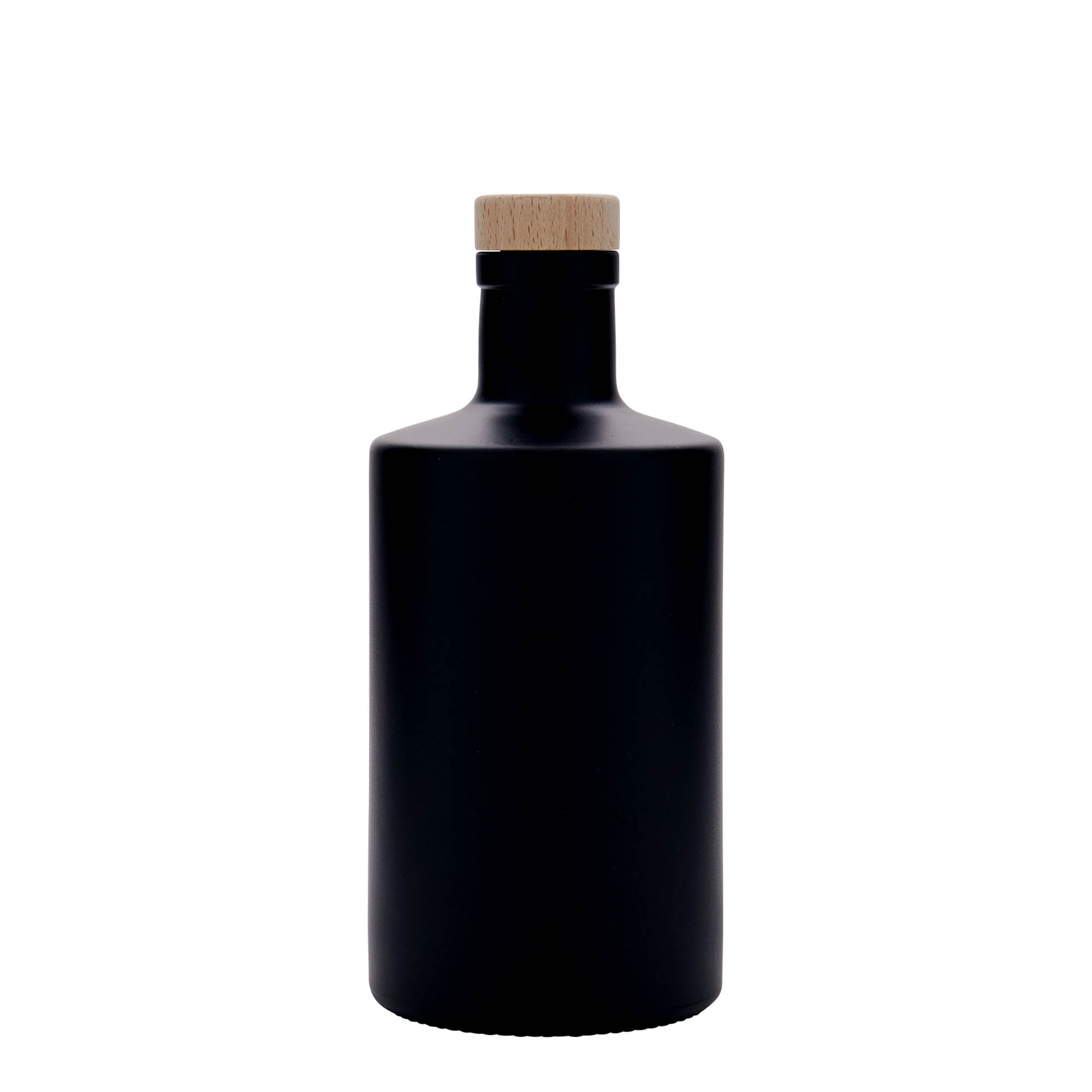 500 ml glass bottle ‘Caroline’, black, opening: cork 500 ml glass bottle ‘Caroline’, black, opening: cork