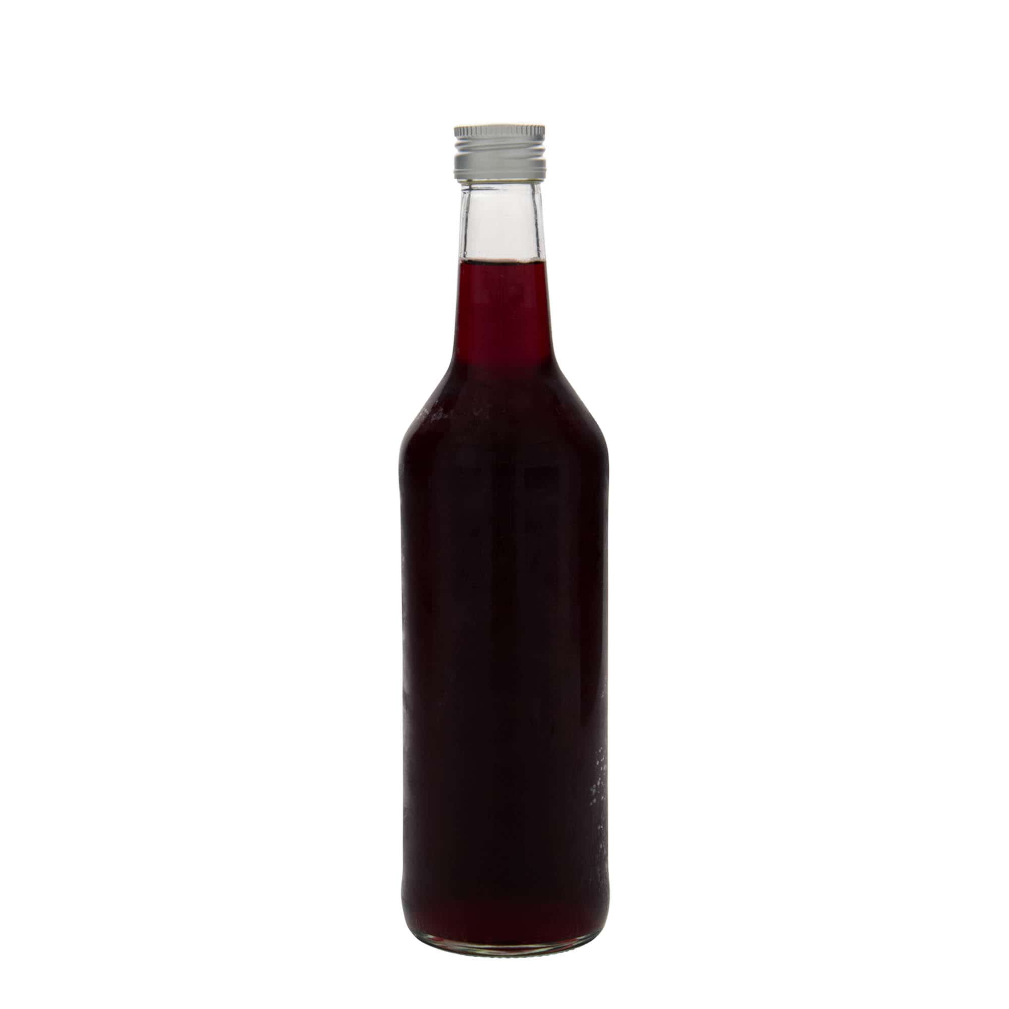 500 ml glass bottle, straight neck, opening: PP 28