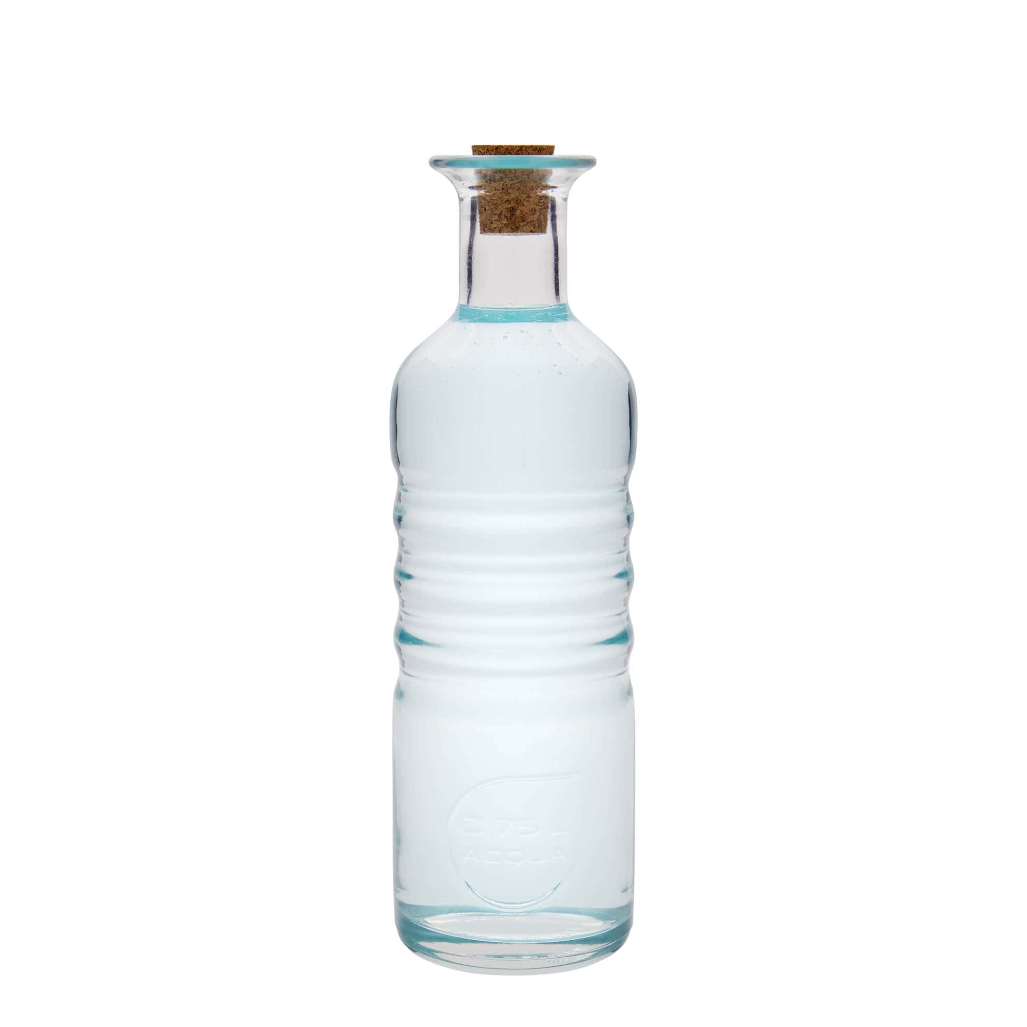 750 ml glass bottle ‘Optima Acqua’, mouth: cork