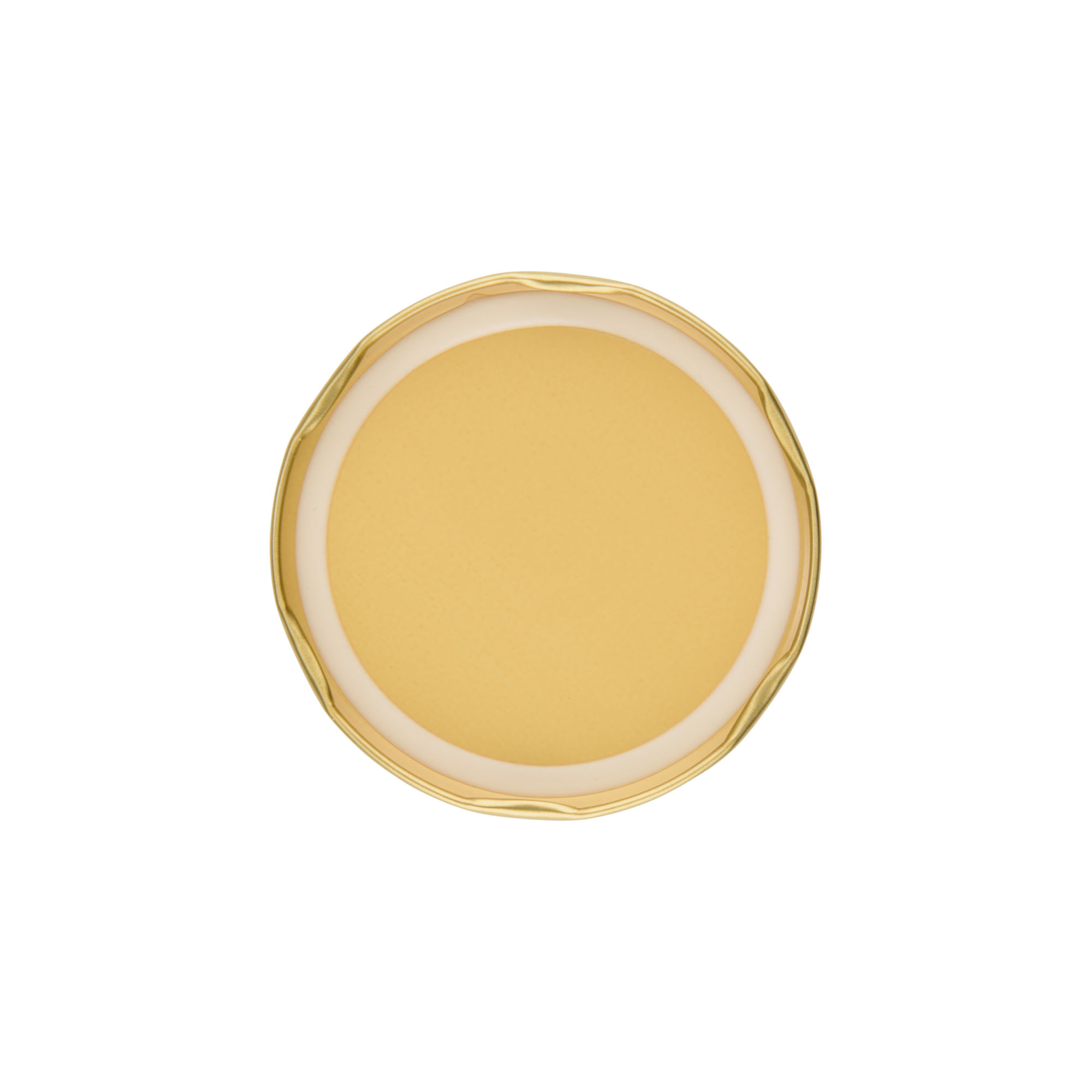 Twist off lid, tinplate, gold, for opening: TO 82 Twist off lid, tinplate, gold, for opening: TO 82