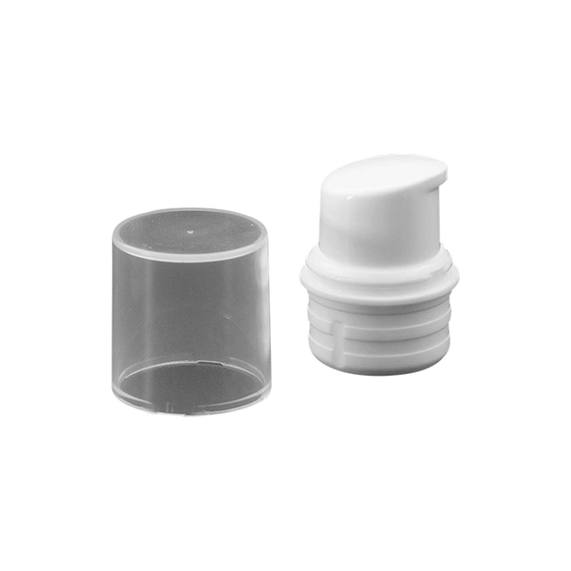 Airless Dispenser Pump Head ‘Nano’, PP Plastic, white