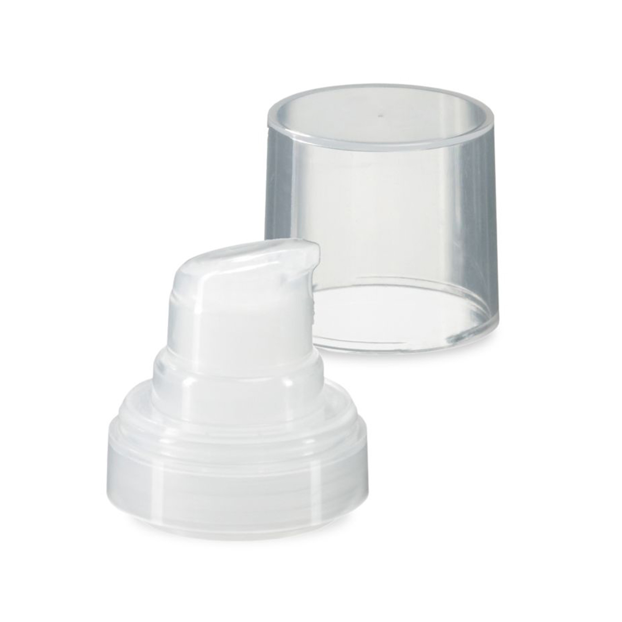 Airless head Micro natural + natural-coloured, glossy plug cap Airless head Micro natural + natural-coloured, glossy plug cap